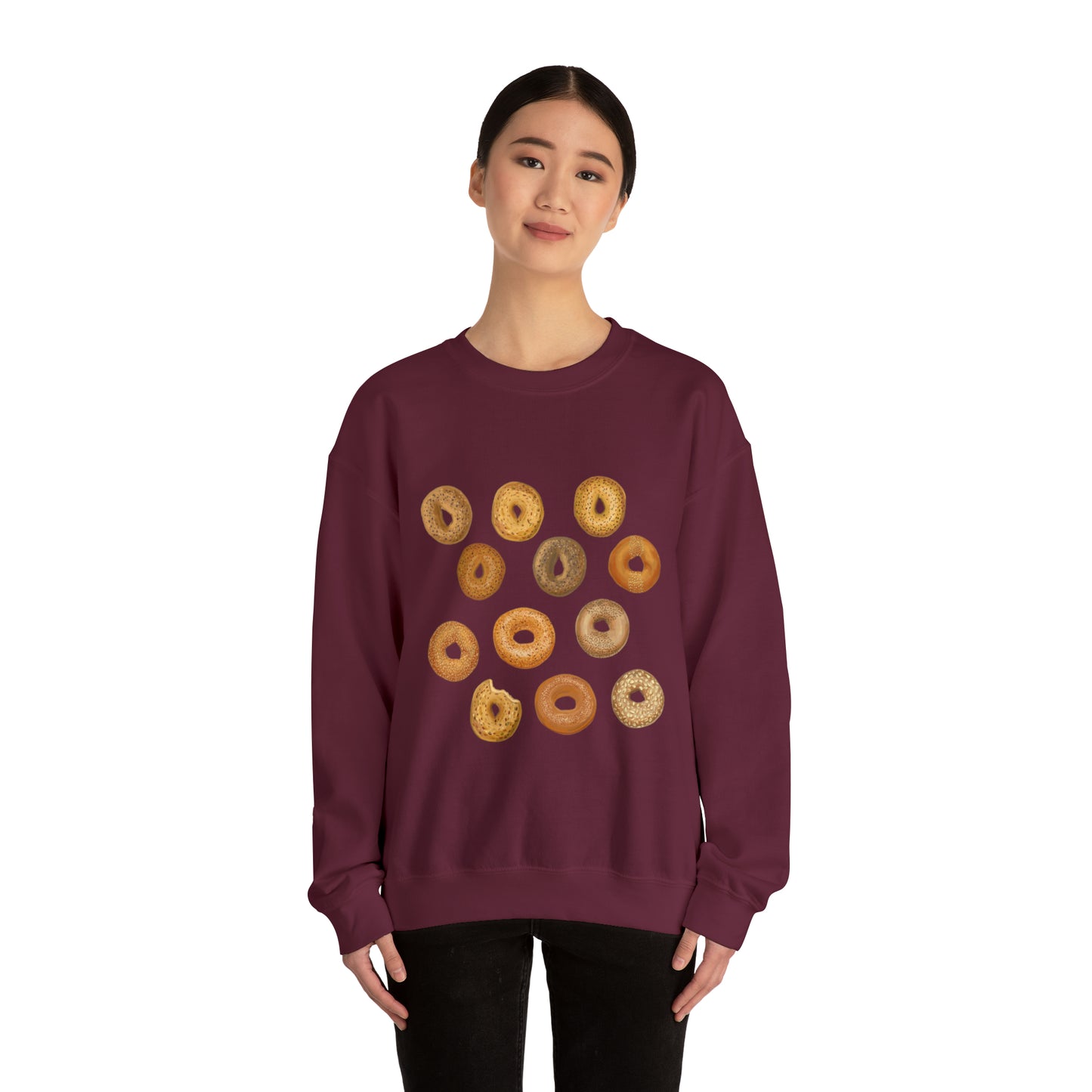 Bagels Unisex Heavy Blend Crewneck Sweatshirt