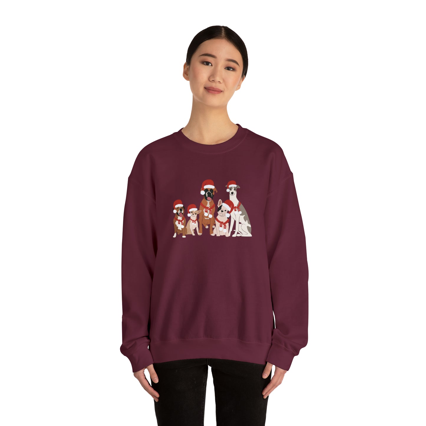 Santa Doggies Unisex Crewneck Sweatshirt