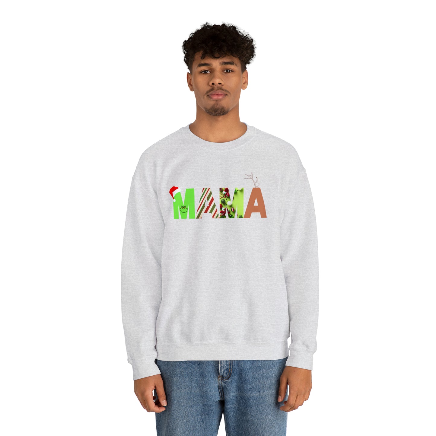 Mama Grinch Unisex Heavy Blend Crewneck Sweatshirt