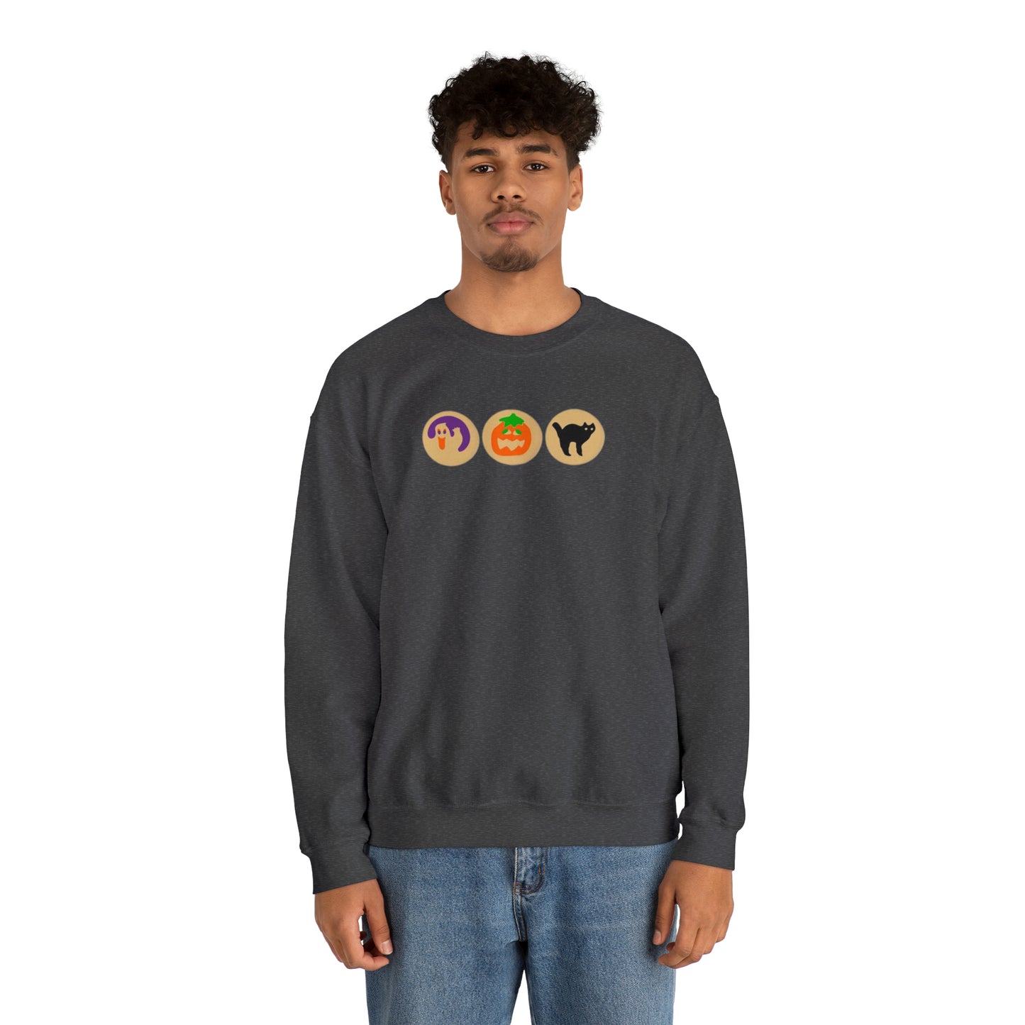 Halloween sugar cookie Unisex Heavy Blend Crewneck Sweatshirt