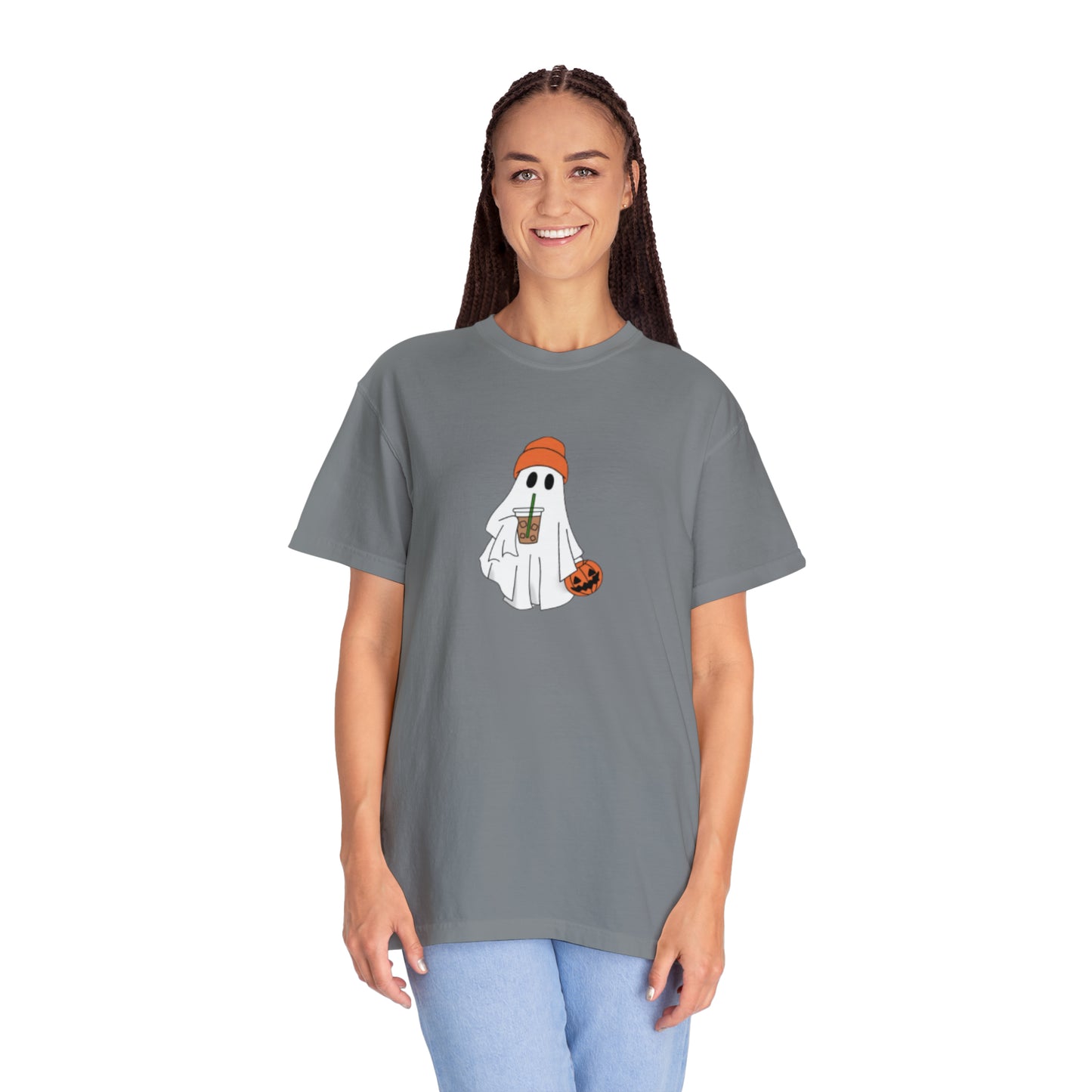 Ghost Iced Coffee Unisex Garment-Dyed T-shirt