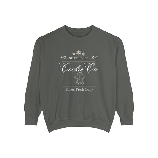 North Pole Cookie Company Unisex Garment-Dyed Sweatshirt
