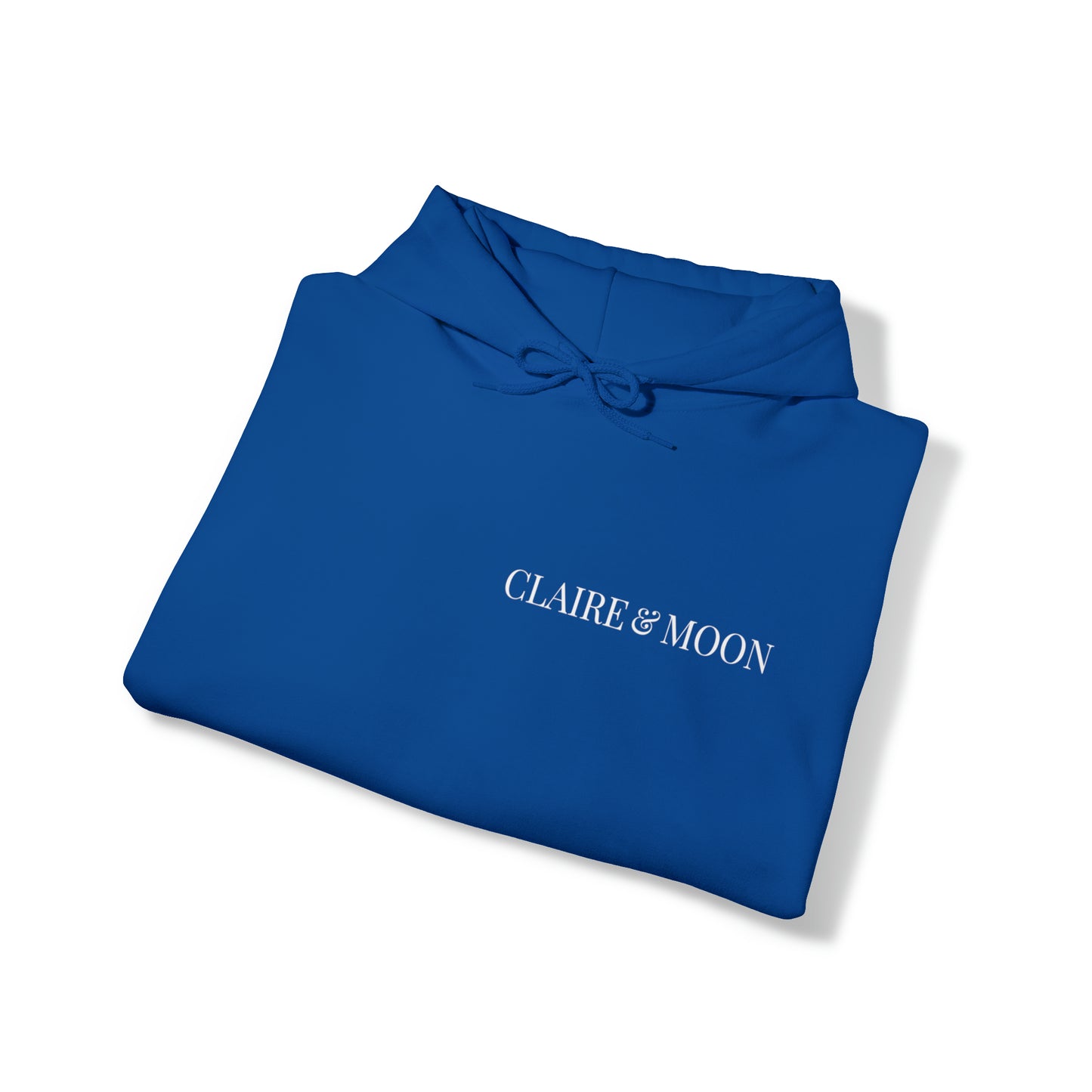 Claireandmoon White Logo Unisex Heavy Blend™ Hooded Sweatshirt