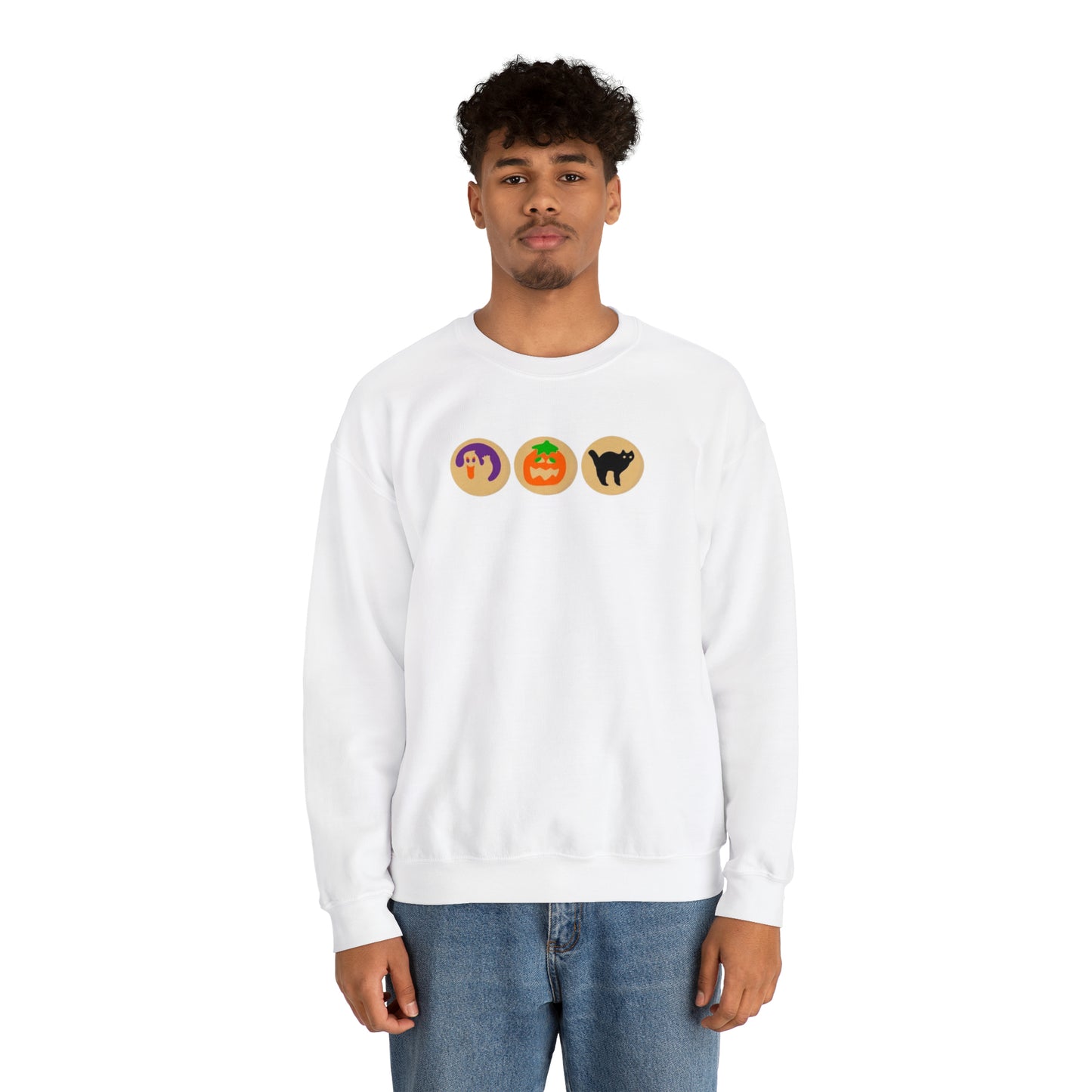 Halloween sugar cookie Unisex Heavy Blend Crewneck Sweatshirt