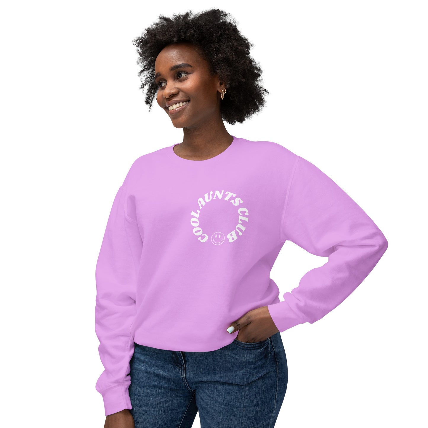 Comfort colors Cool Aunts Club Unisex Lightweight Crewneck Sweatshirt
