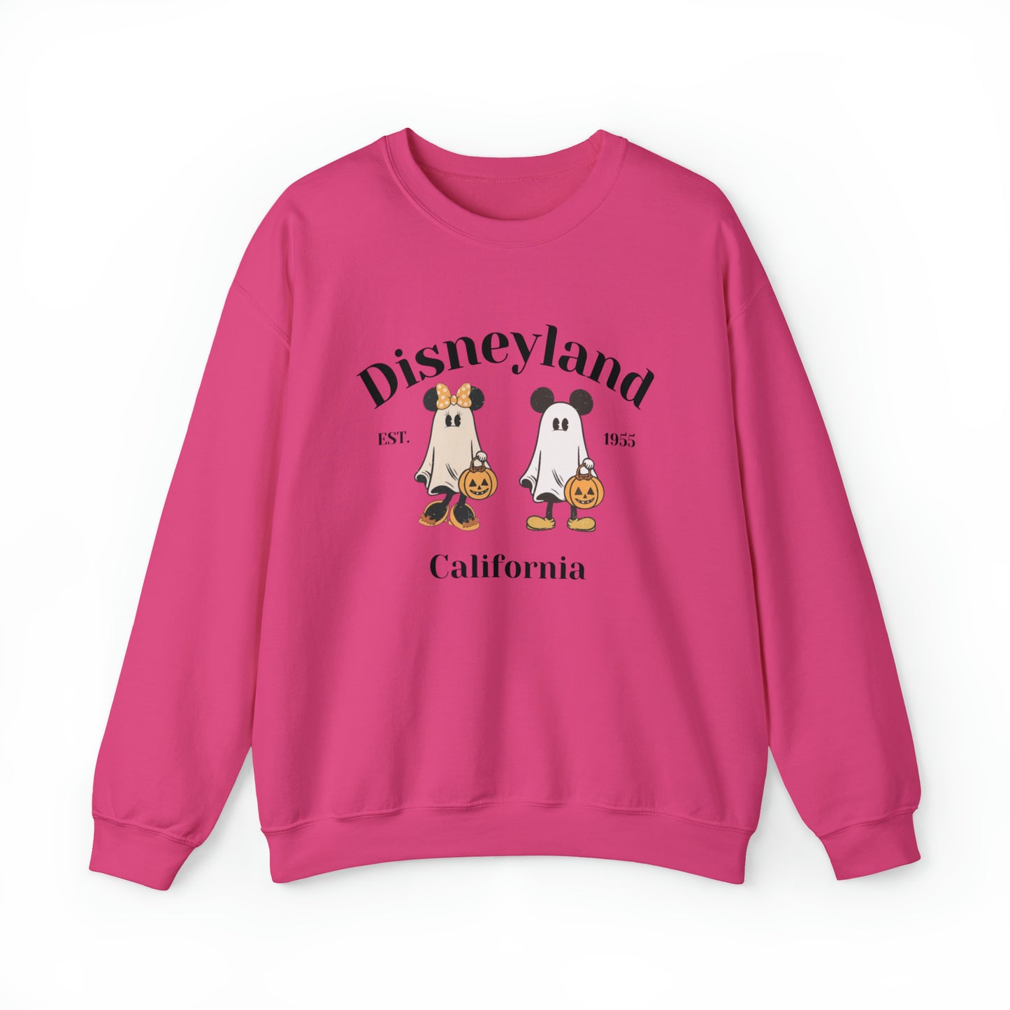 Disneyland Mickey And Minnie Ghost Unisex Heavy Blend Crewneck Sweatshirt