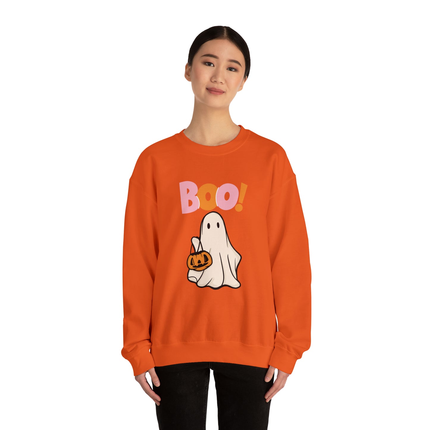 Boo Unisex Heavy Blend Crewneck Sweatshirt