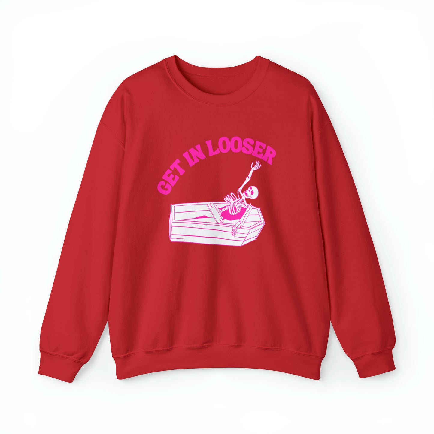 Get In Looser Skeleton Unisex Heavy Blend Crewneck Sweatshirt