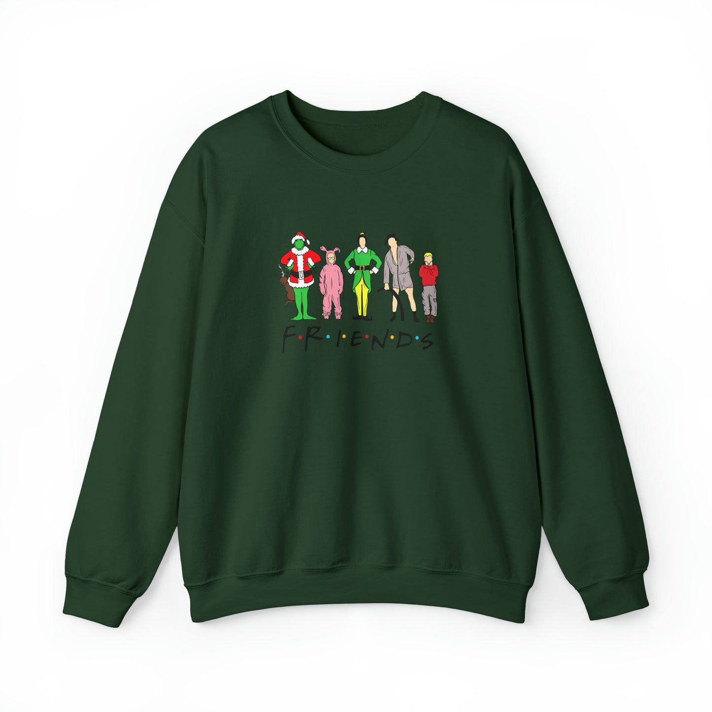 Friends Christmas Unisex Heavy Blend Crewneck Sweatshirt