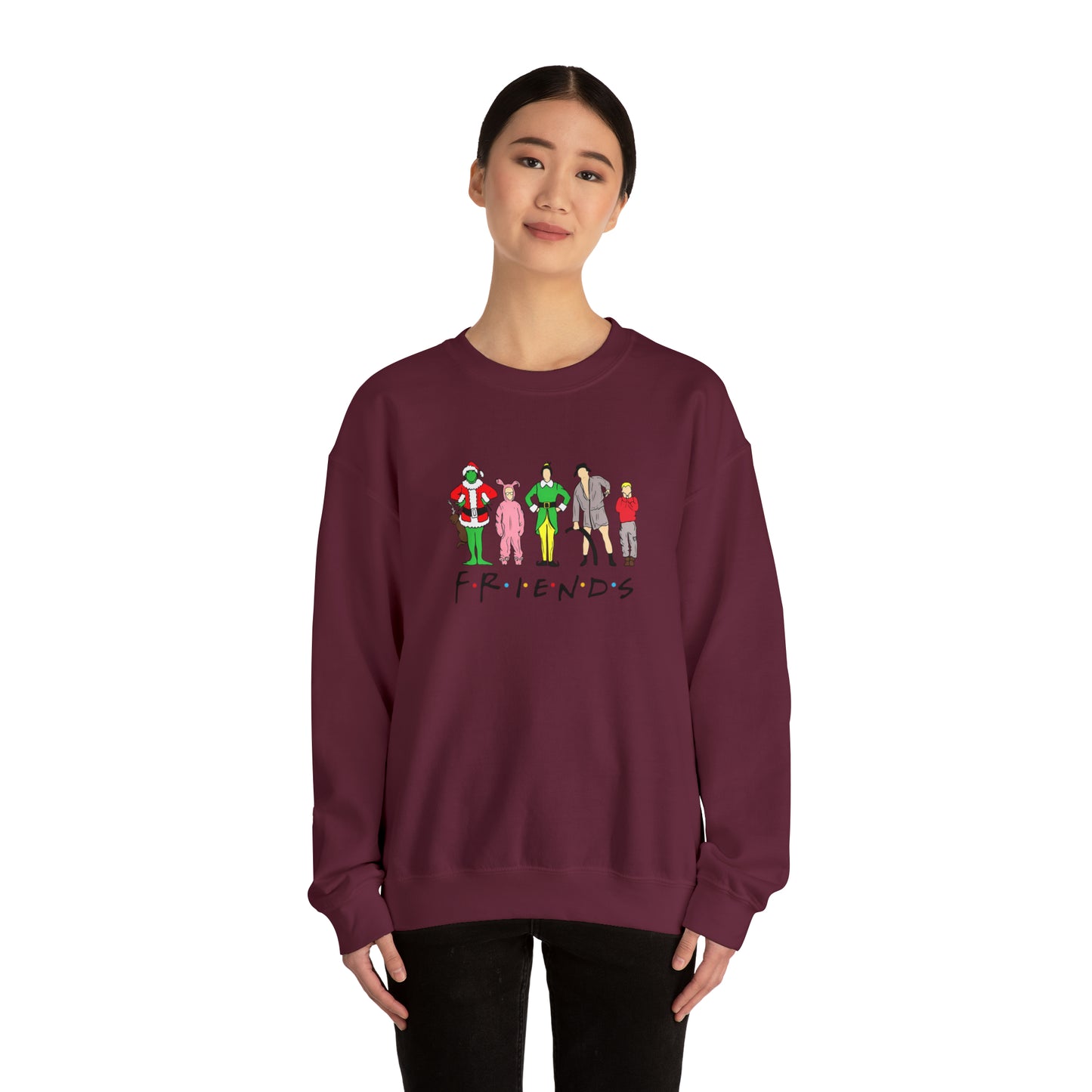 Friends Christmas Unisex Heavy Blend Crewneck Sweatshirt