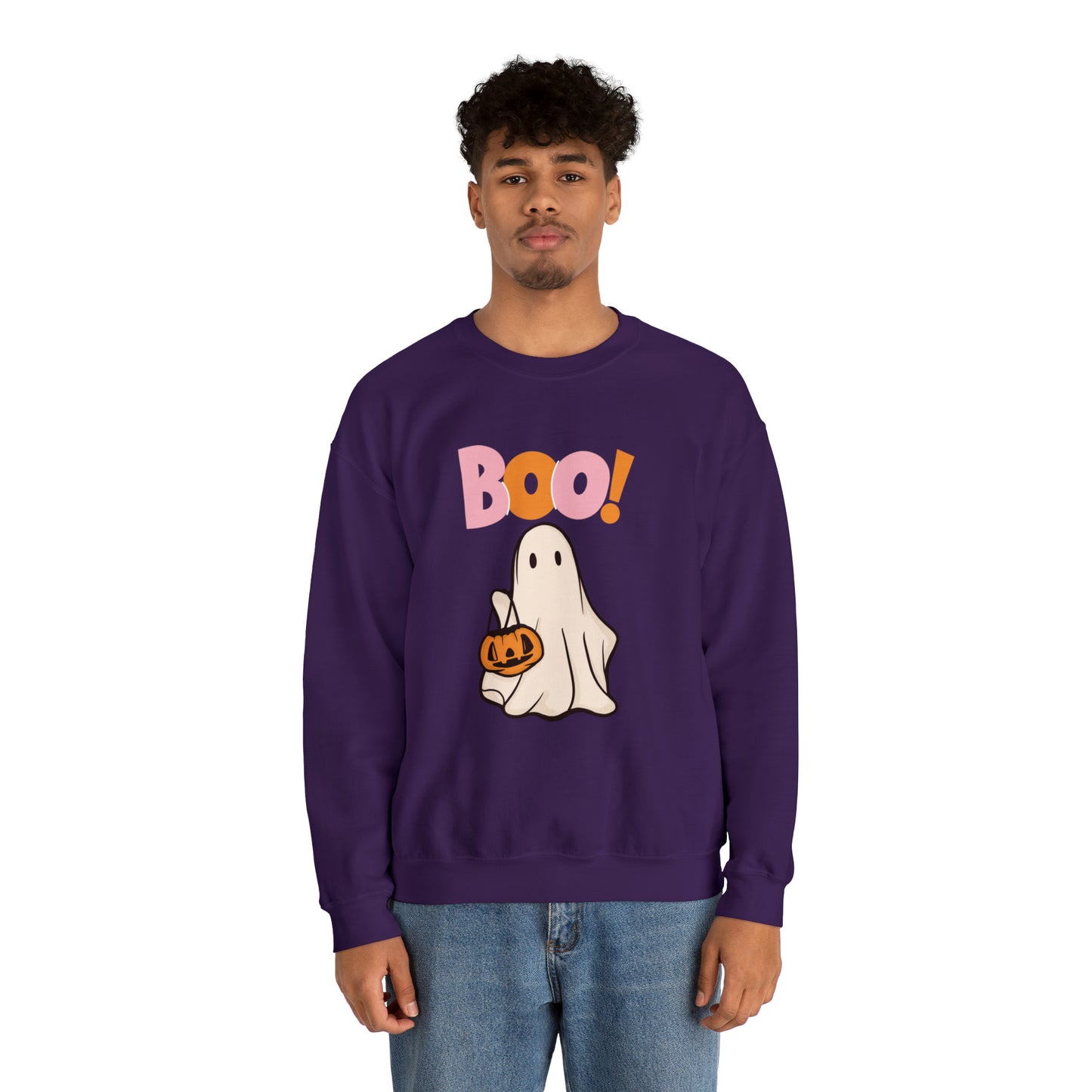 Boo Unisex Heavy Blend Crewneck Sweatshirt