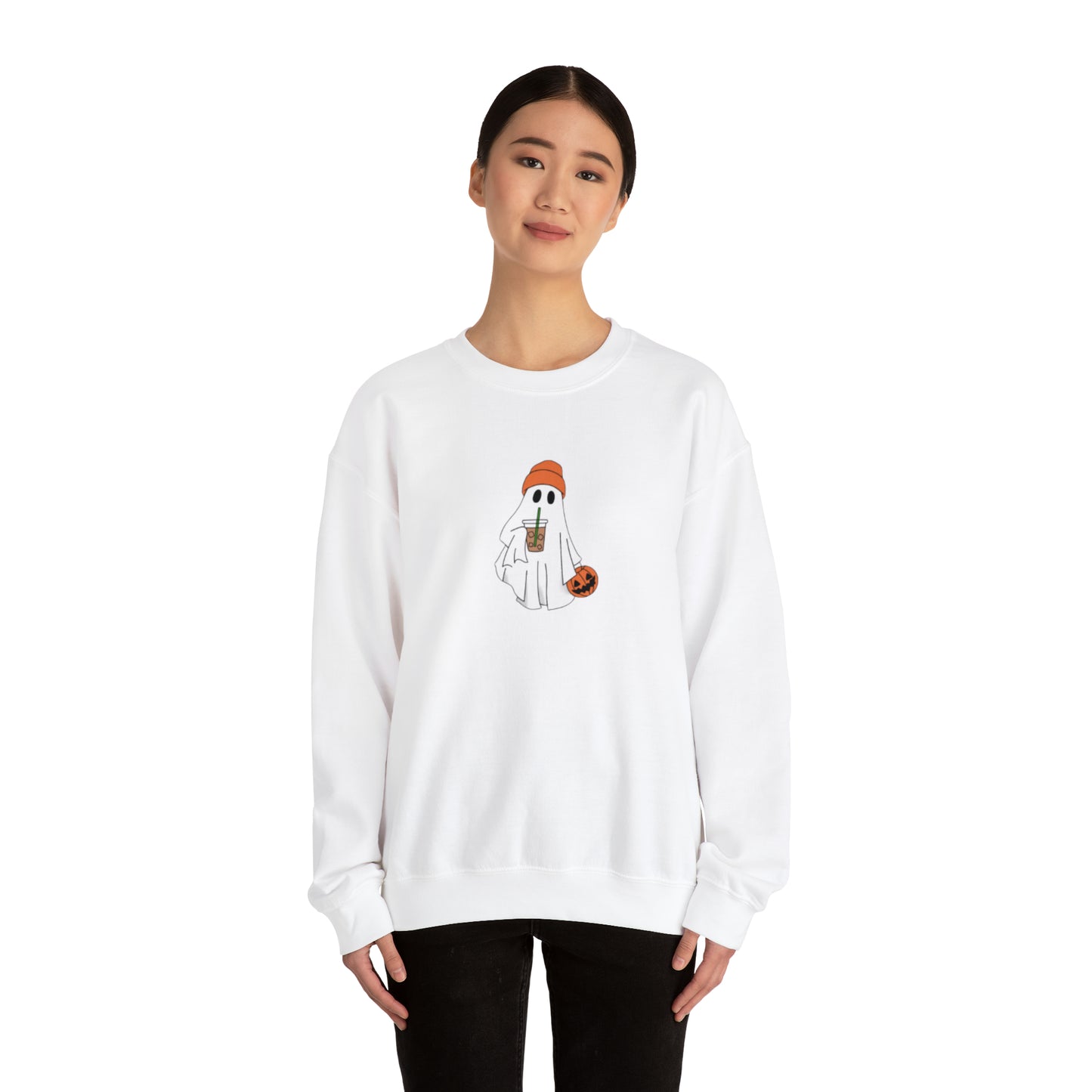 Ghost Iced Coffee Unisex Heavy Blend Crewneck Sweatshirt