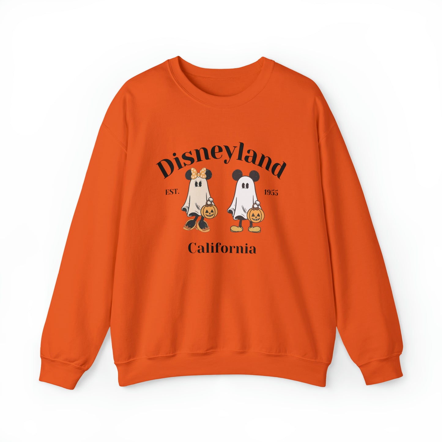 Disneyland Mickey And Minnie Ghost Unisex Heavy Blend Crewneck Sweatshirt
