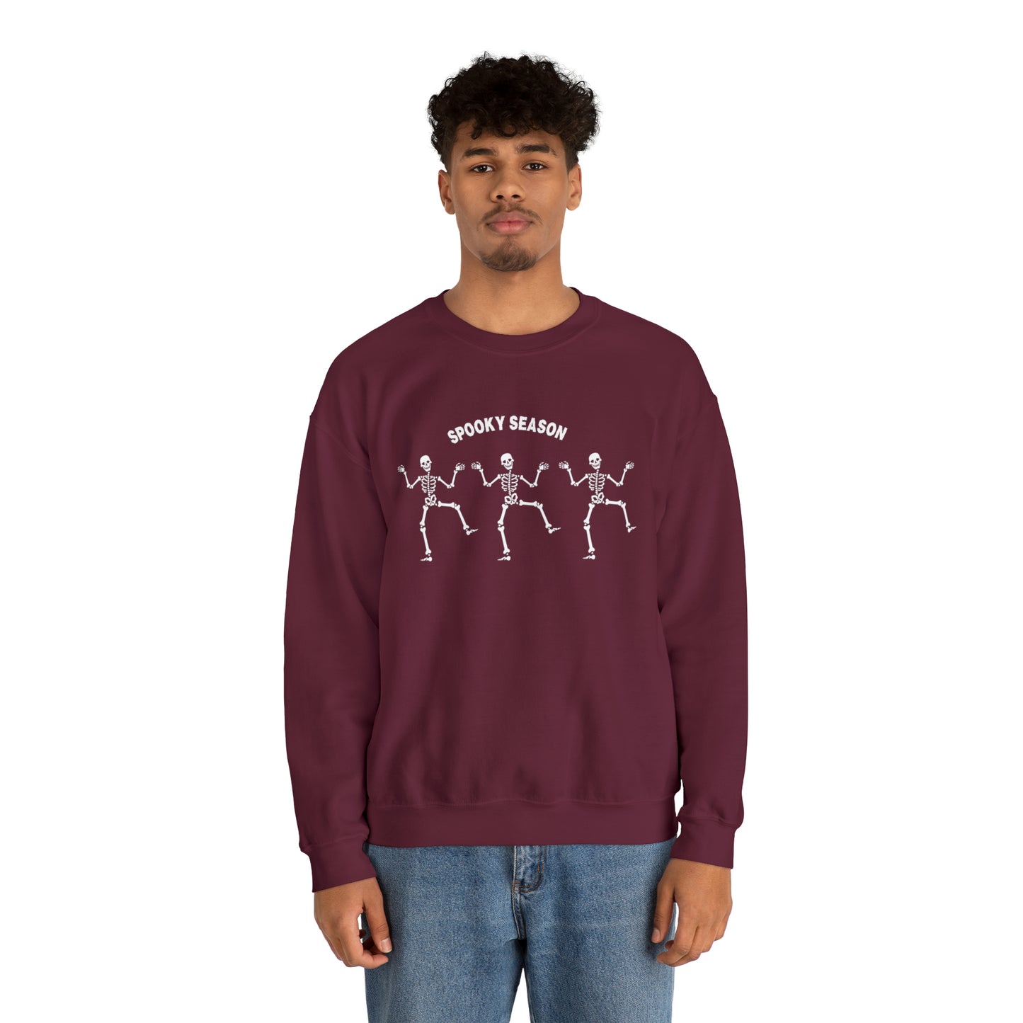 Spooky Season Skeletons Unisex Heavy Blend Crewneck Sweatshirt
