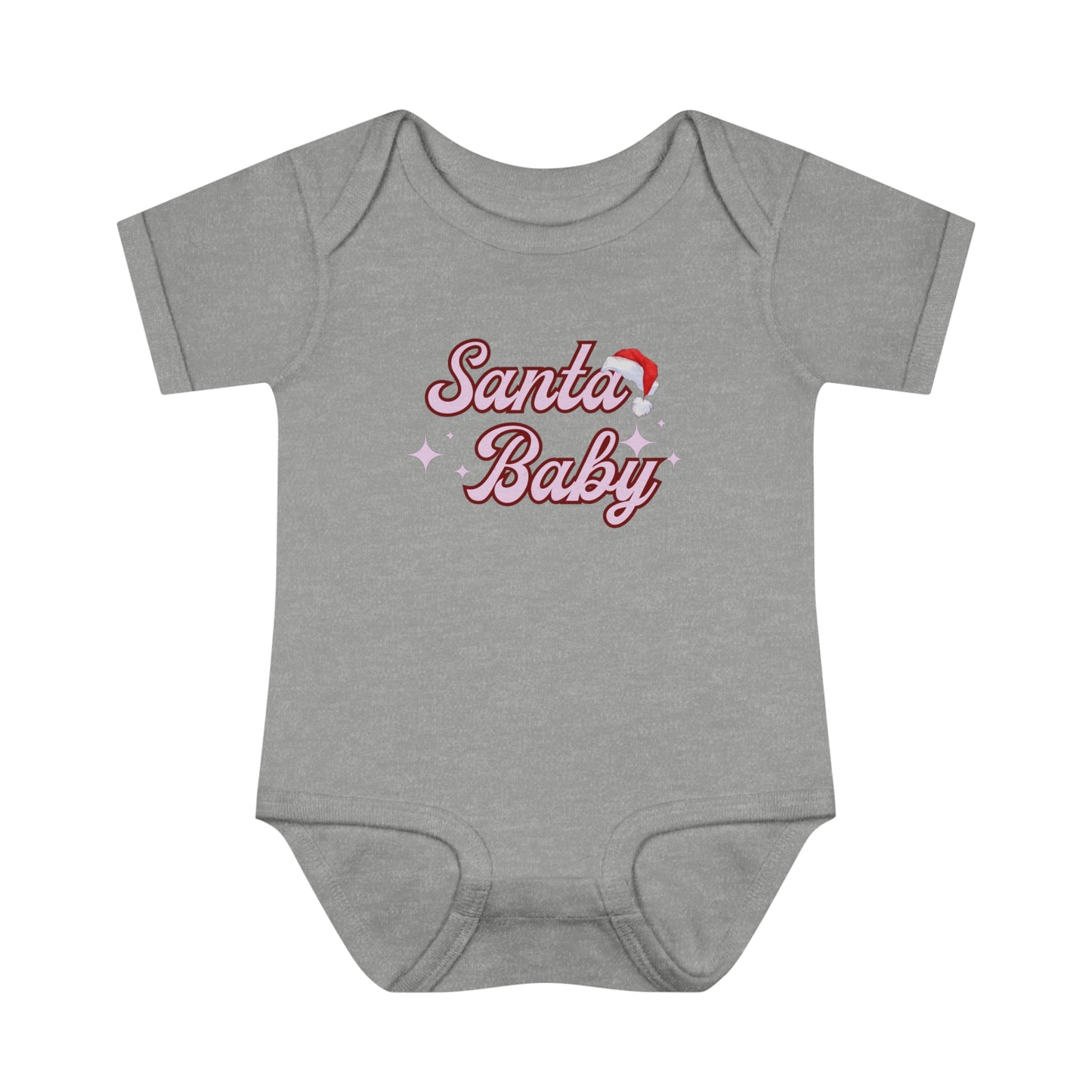 Santa Baby Infant Baby Rib Bodysuit