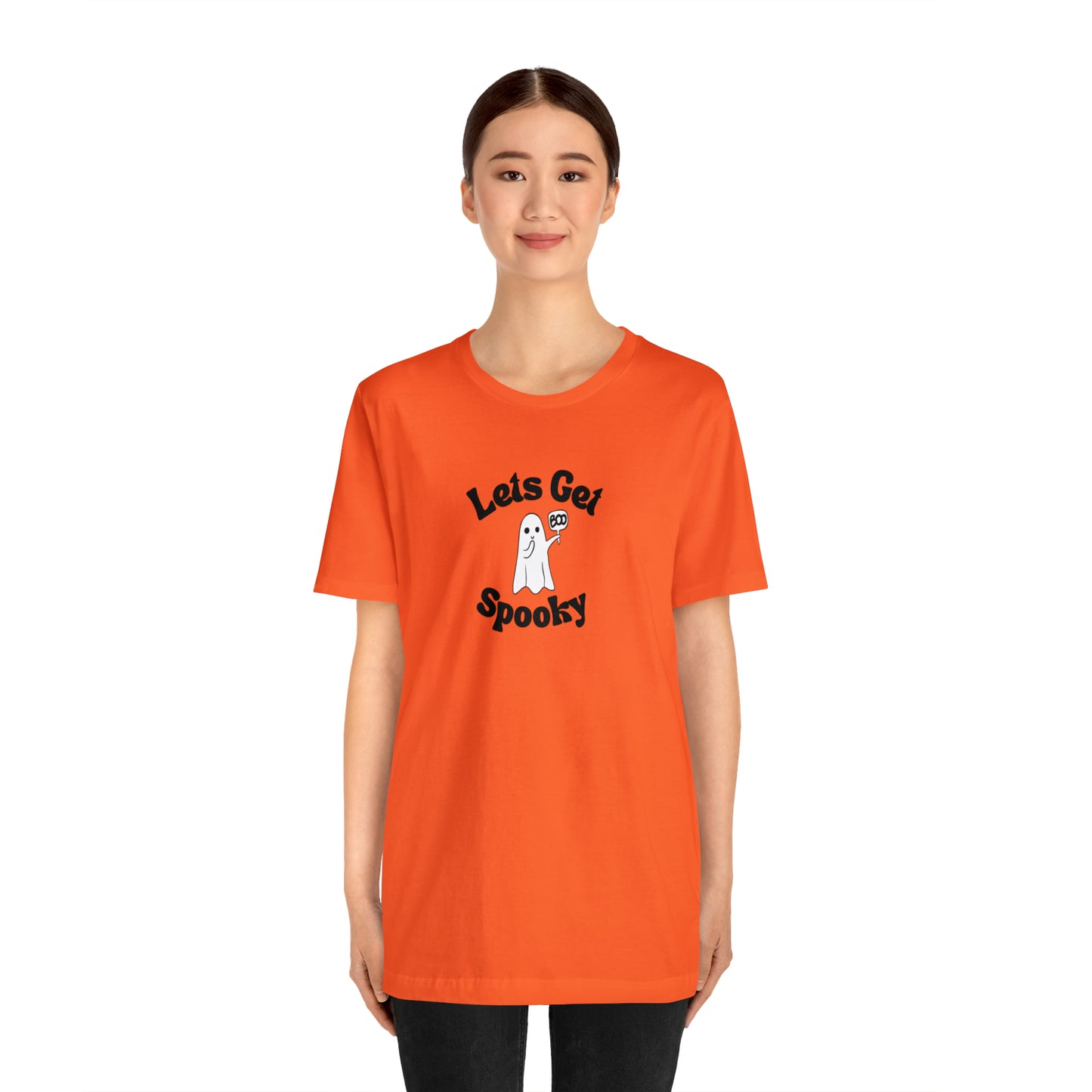 Let’s Get Spooky Ghost Unisex Jersey Short Sleeve Tee