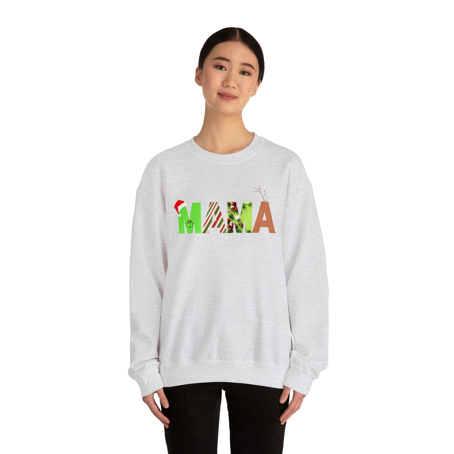 Mama Grinch Unisex Heavy Blend Crewneck Sweatshirt