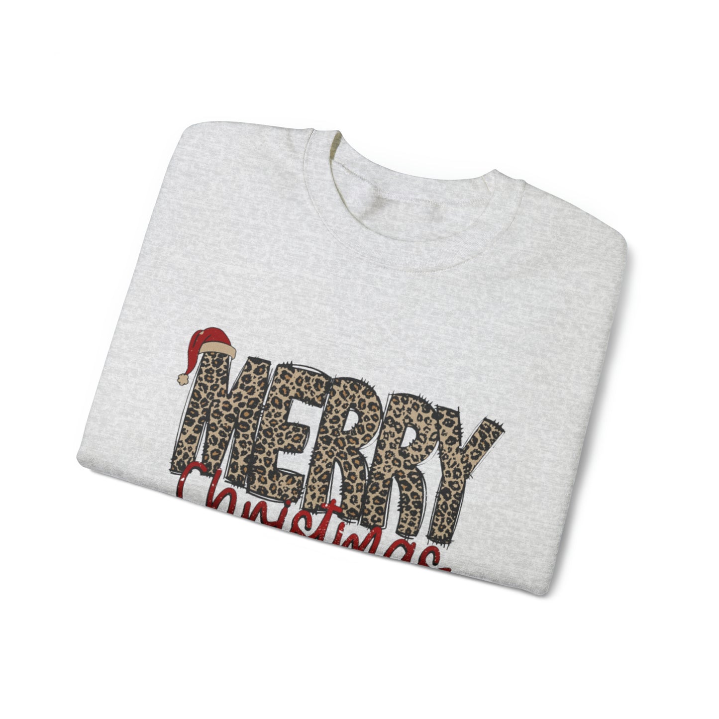 Merry Christmas Cheetah Unisex Sweatshirt