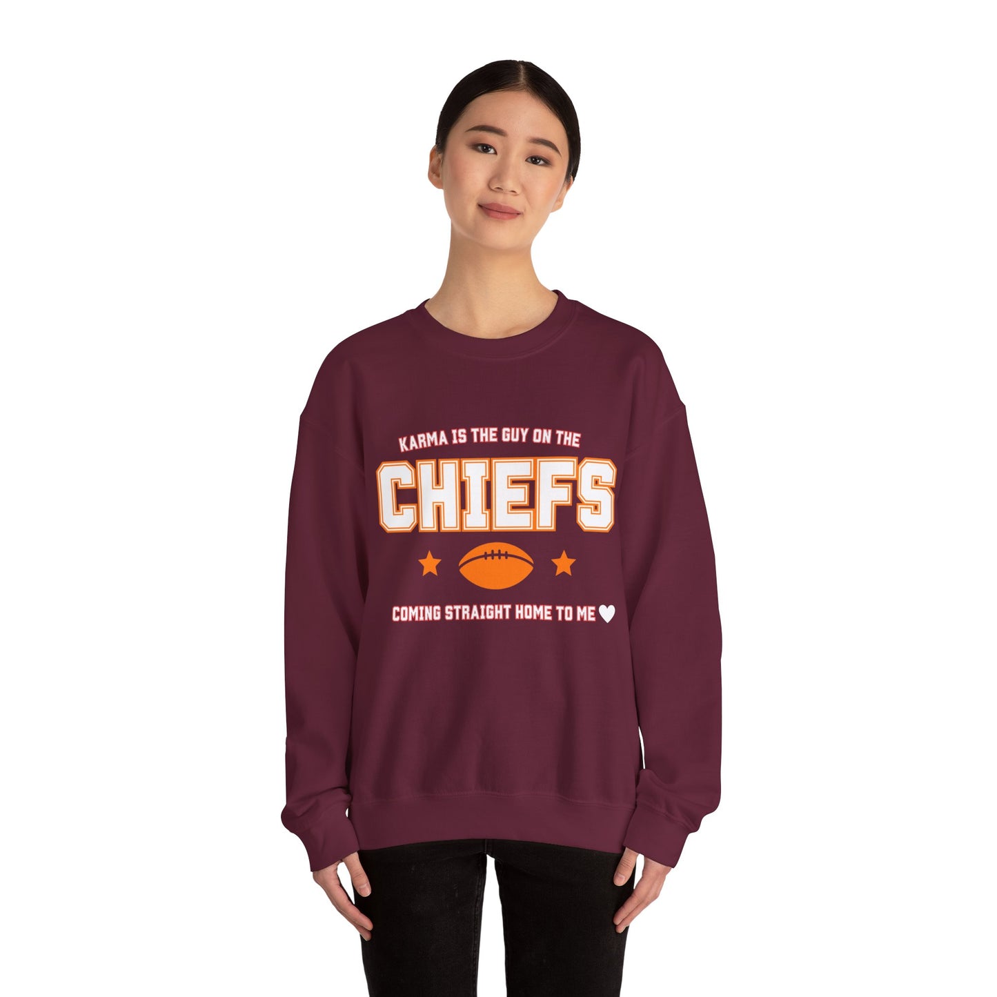 Karma Is The Guy On The Chiefs Unisex Crewneck