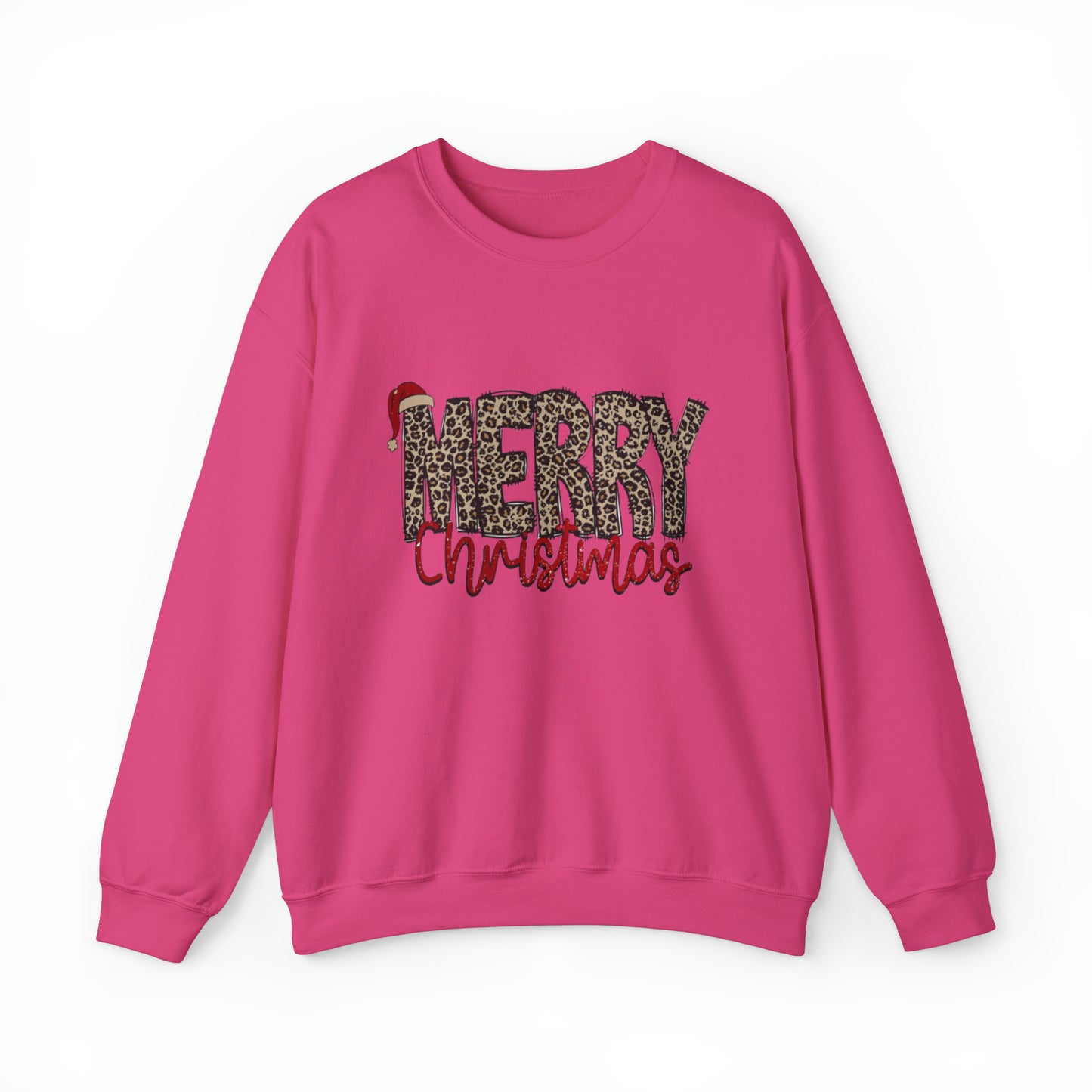 Merry Christmas Cheetah Unisex Sweatshirt