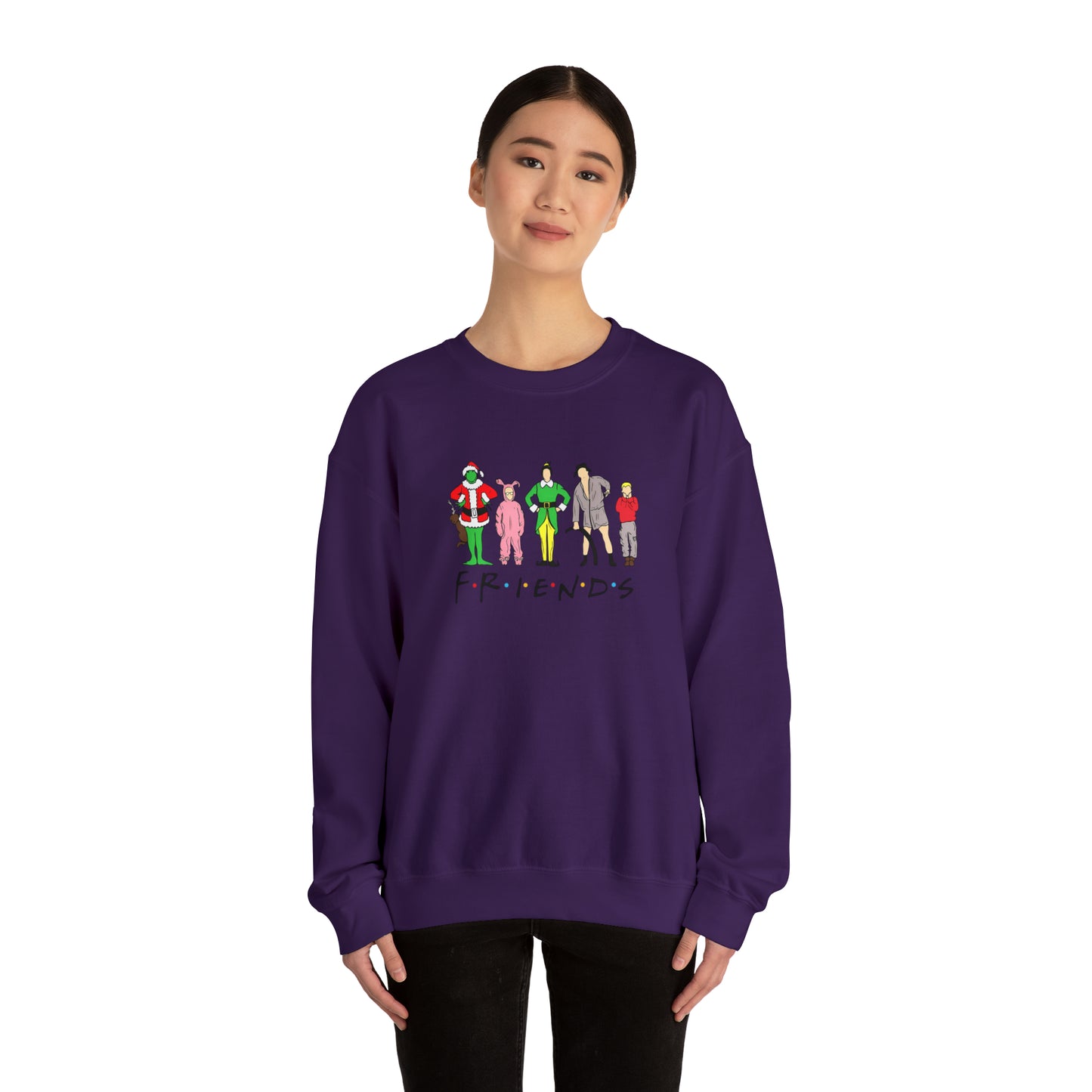 Friends Christmas Unisex Heavy Blend Crewneck Sweatshirt