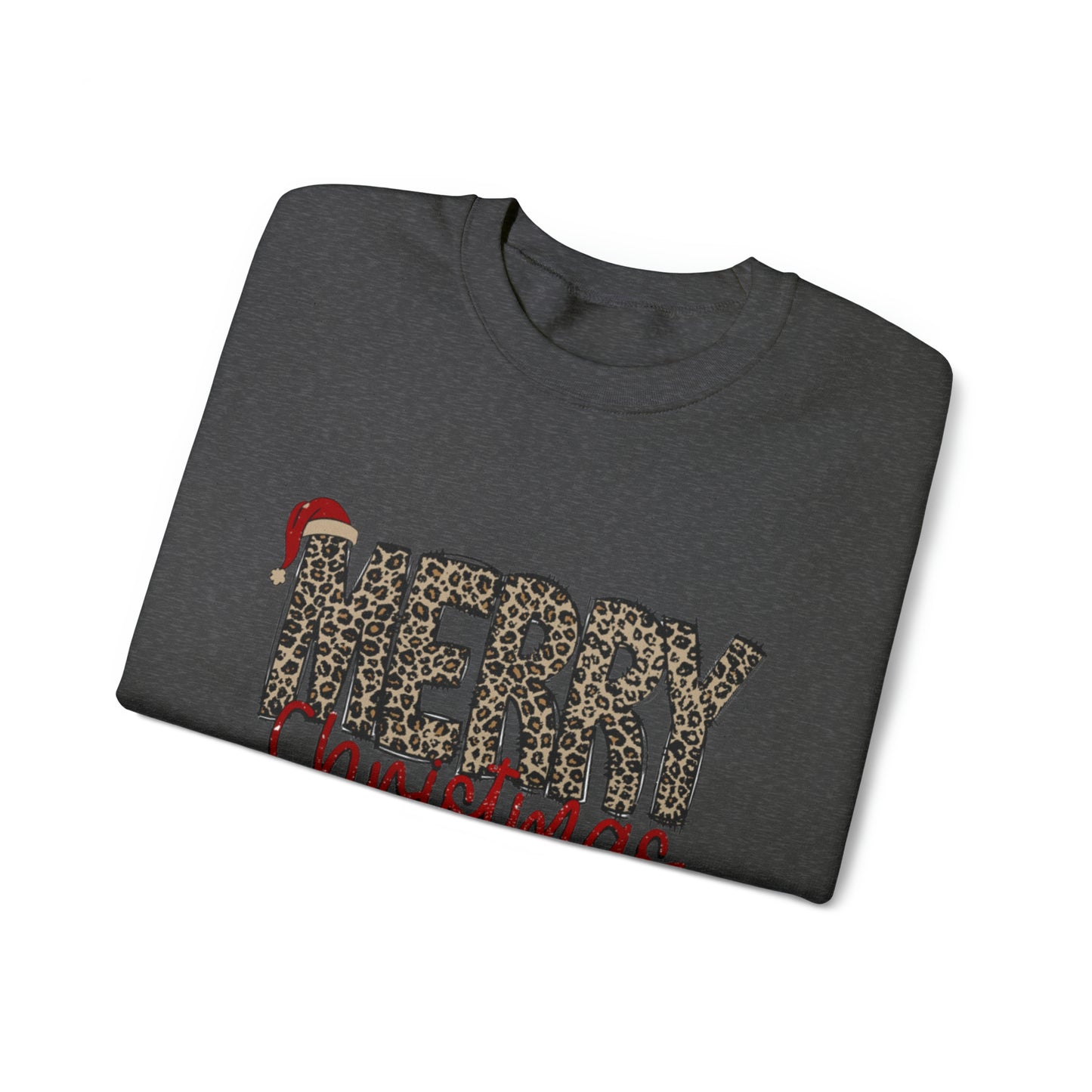 Merry Christmas Cheetah Unisex Sweatshirt