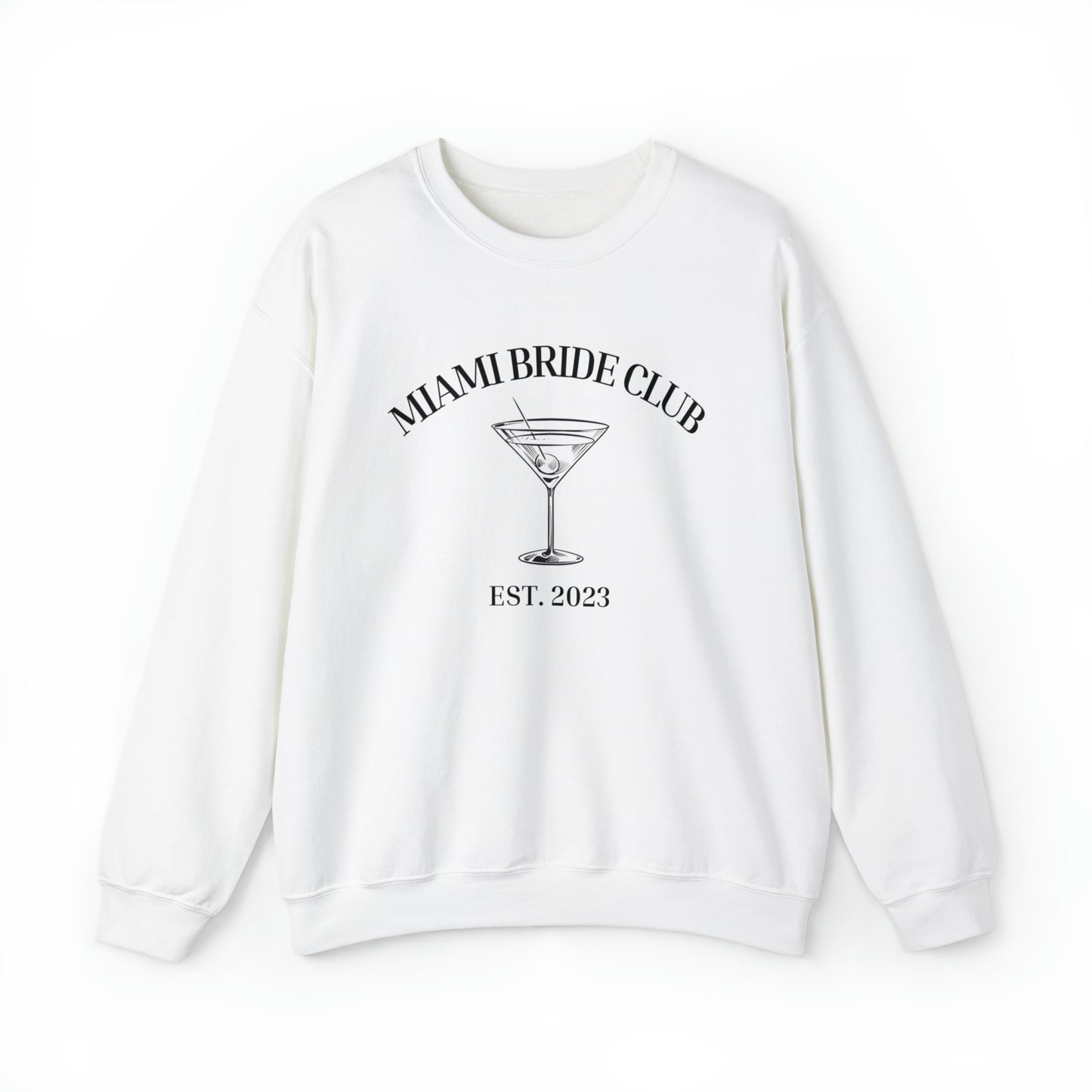 Miami Bride Club Unisex Heavy Blend Crewneck Sweatshirt