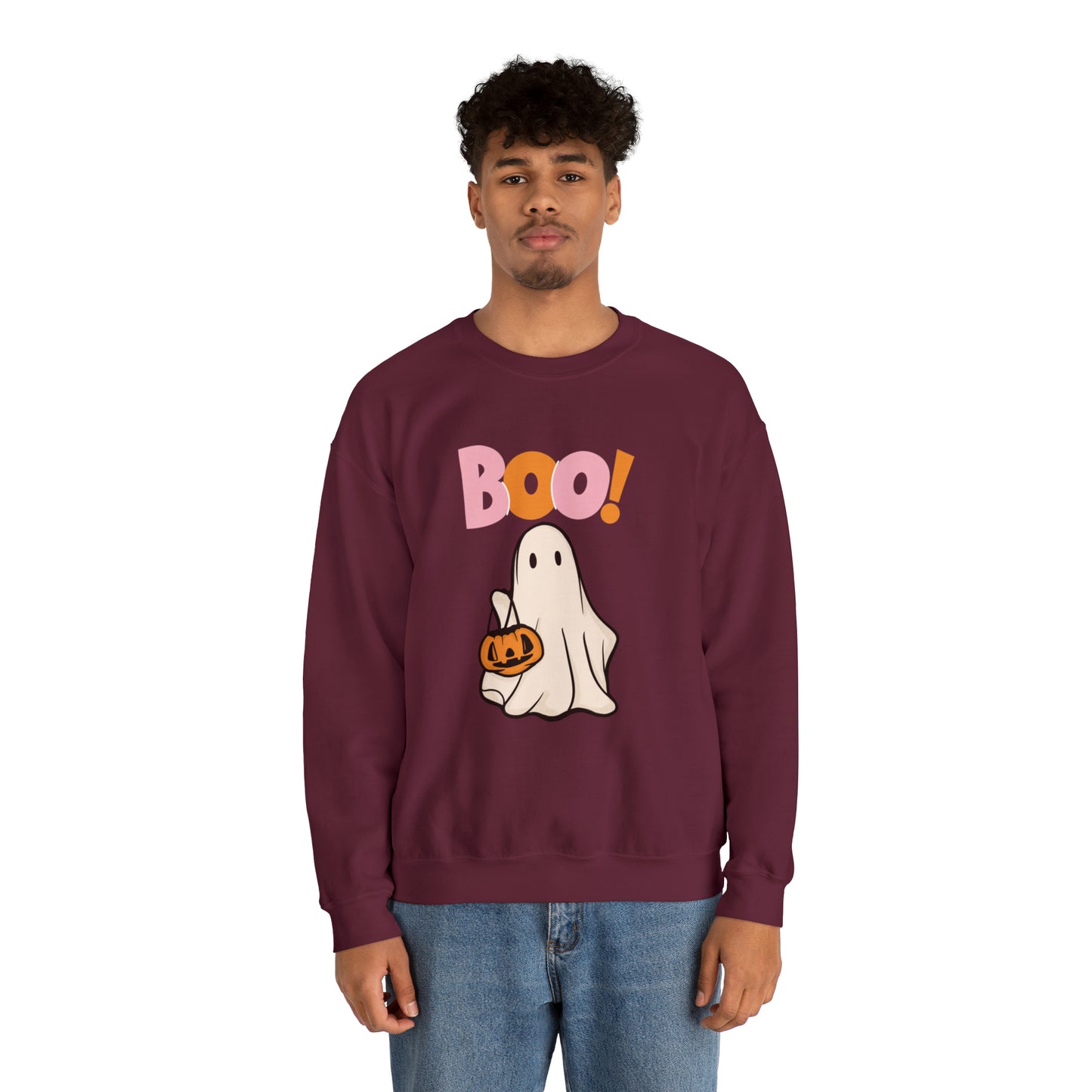 Boo Unisex Heavy Blend Crewneck Sweatshirt