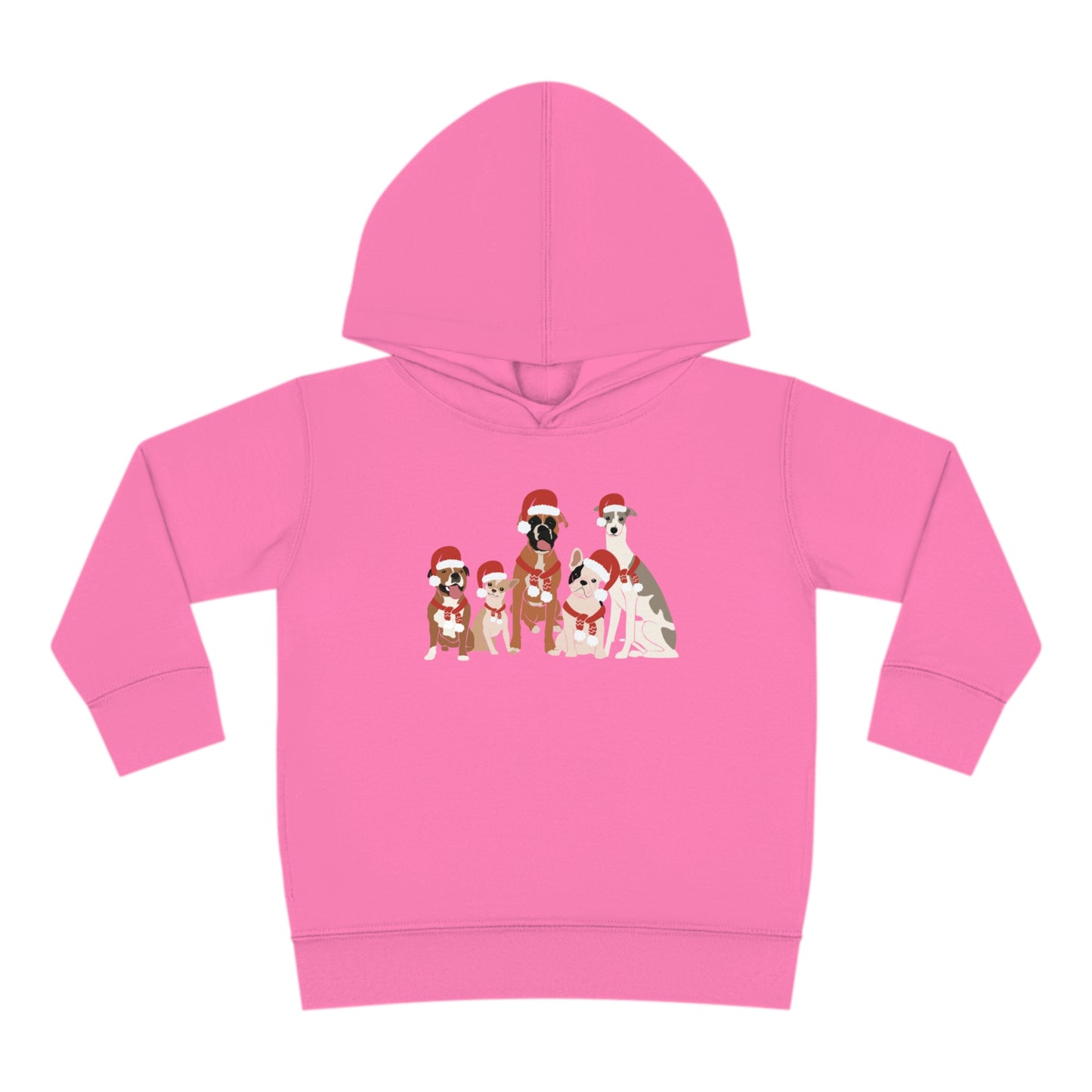 Santa Dogs Toddler Pullover Fleece Hoodie