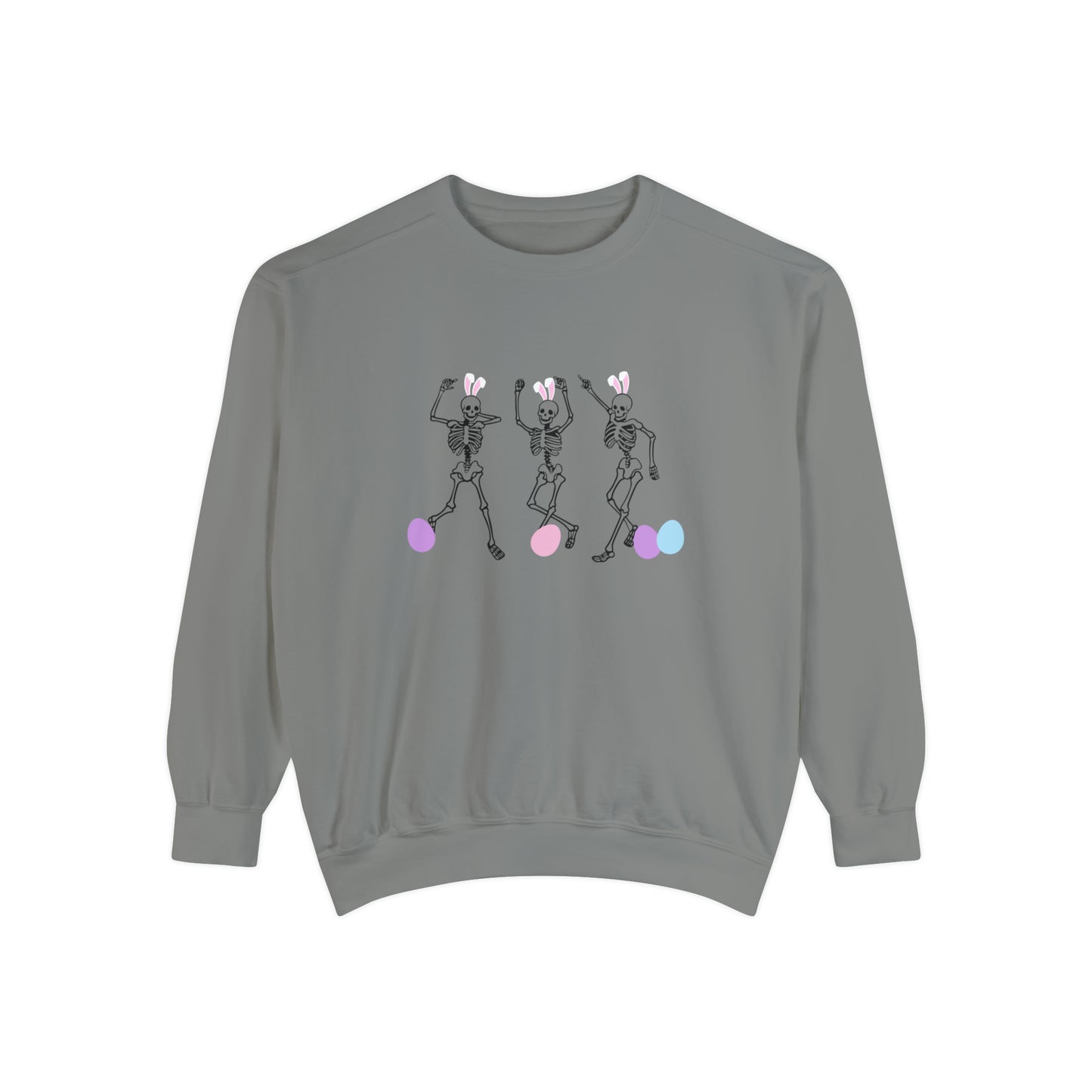 Skeleton Easter Comfort Colors Unisex Sweatshirt