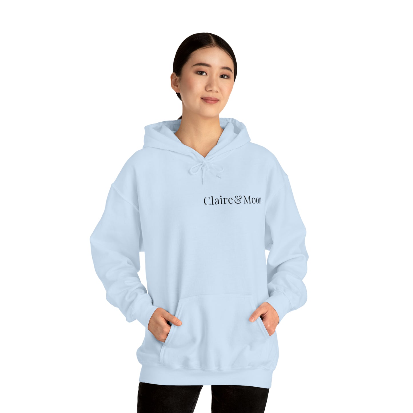 Claireandmoon Black Logo Unisex Heavy Blend™ Hooded Sweatshirt