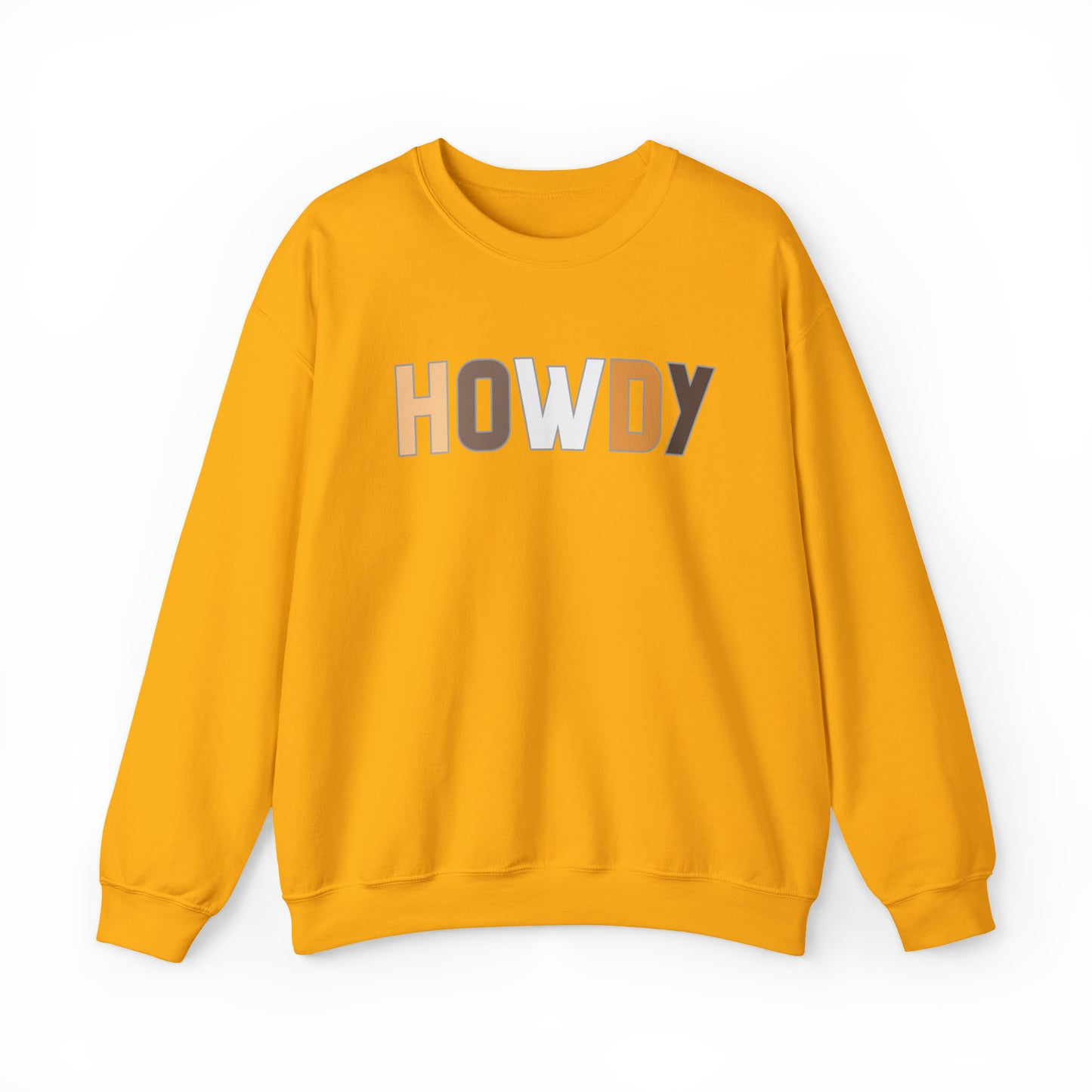 Howdy Beige Unisex Heavy Blend Crewneck Sweatshirt