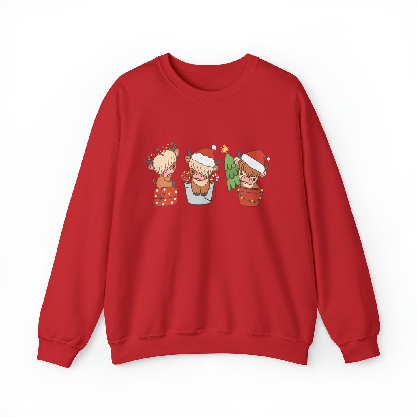 Highland Cows Christmas Unisex Sweatshirt