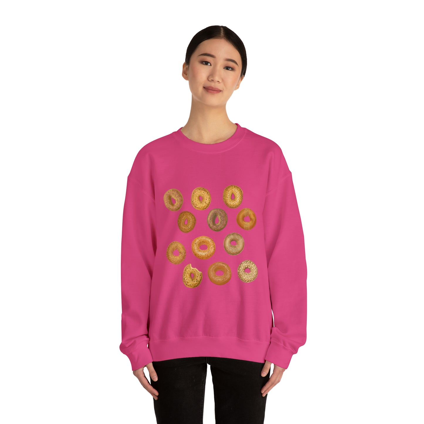Bagels Unisex Heavy Blend Crewneck Sweatshirt