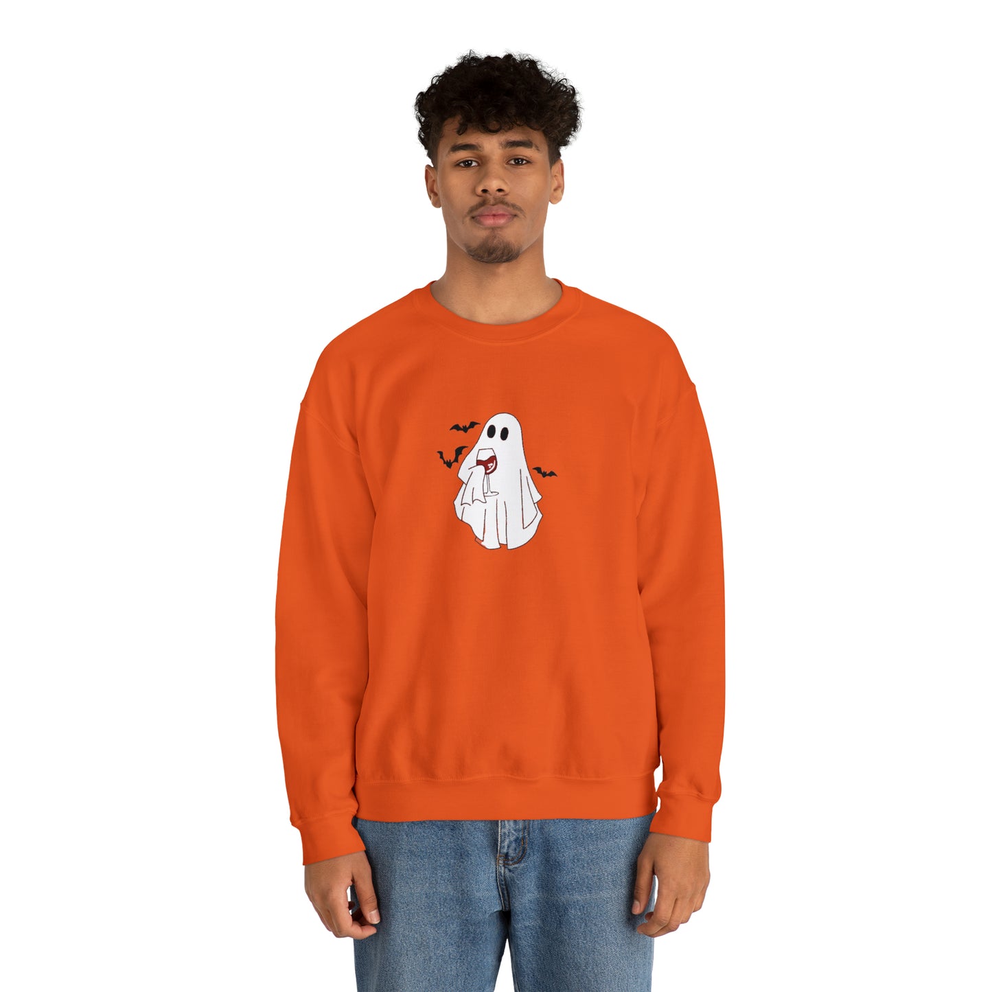 Ghost Wine Unisex Heavy Blend Crewneck Sweatshirt
