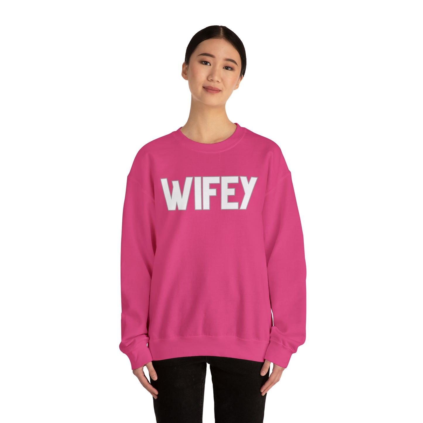 Wifey Unisex Heavy Blend Crewneck Sweatshirt