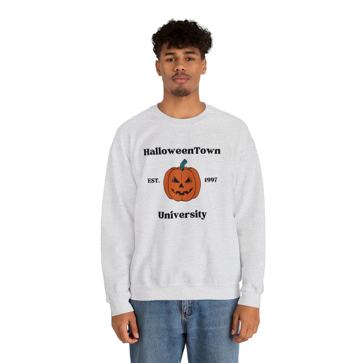Halloween Town Pumpkin Crewneck Sweatshirt