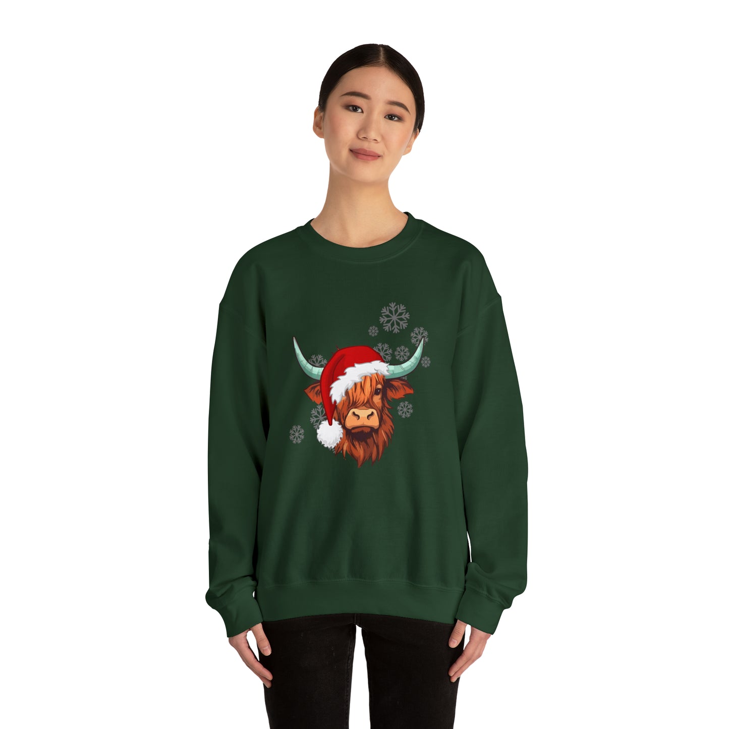 Highland Cow Santa Unisex Sweatshirt