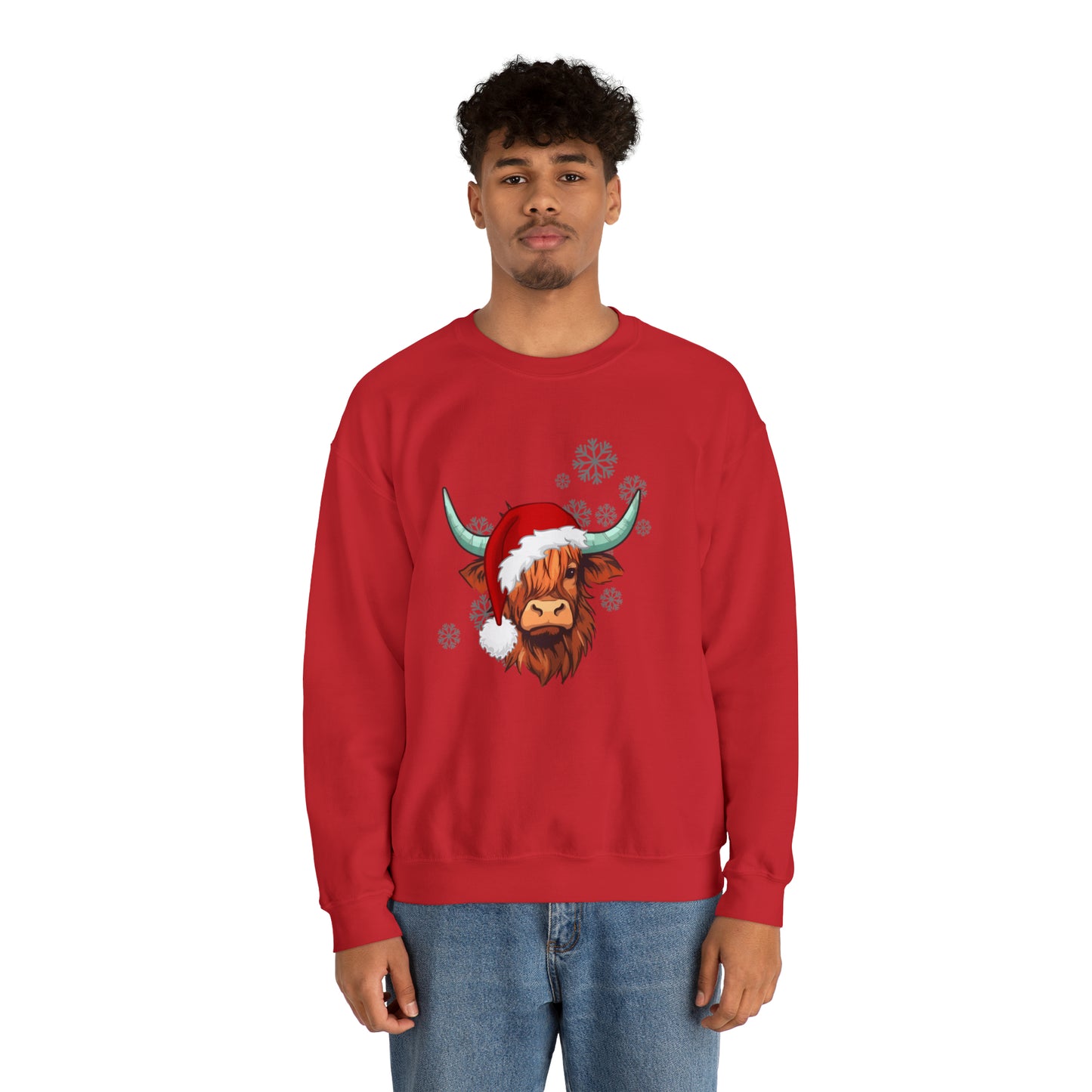 Highland Cow Santa Unisex Sweatshirt