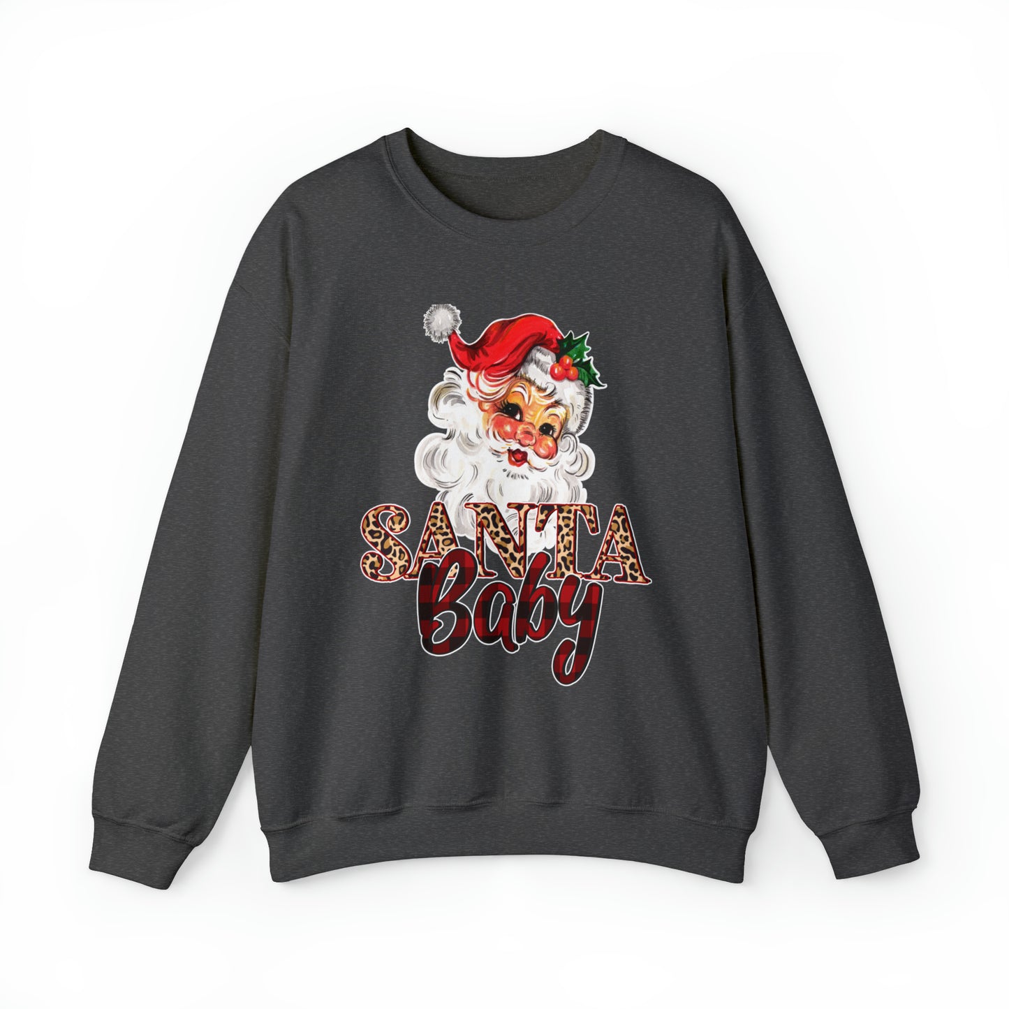 Santa Baby Vintage Santa Unisex Heavy Blend Crewneck Sweatshirt