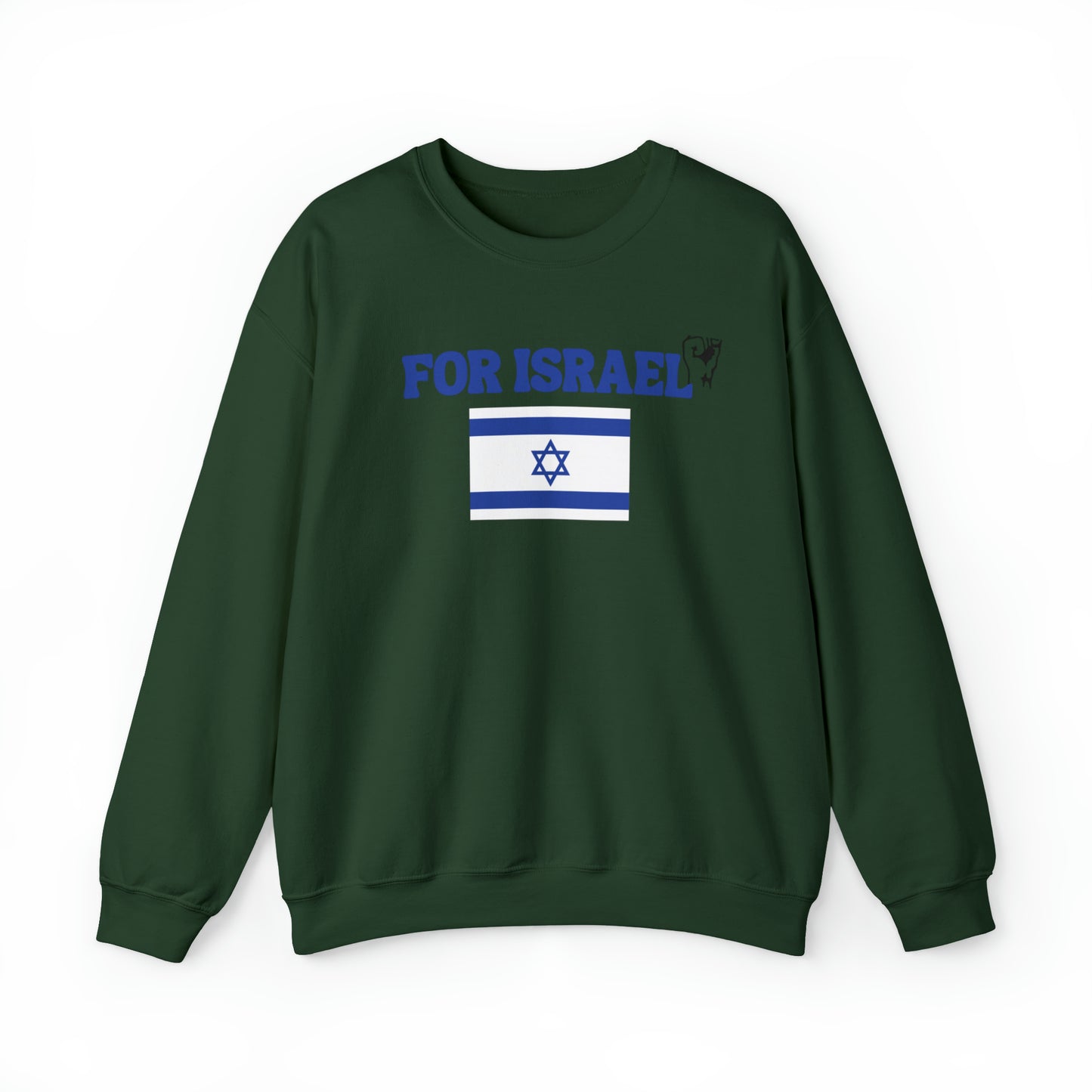 For Israel Unisex Heavy Blend Crewneck Sweatshirt