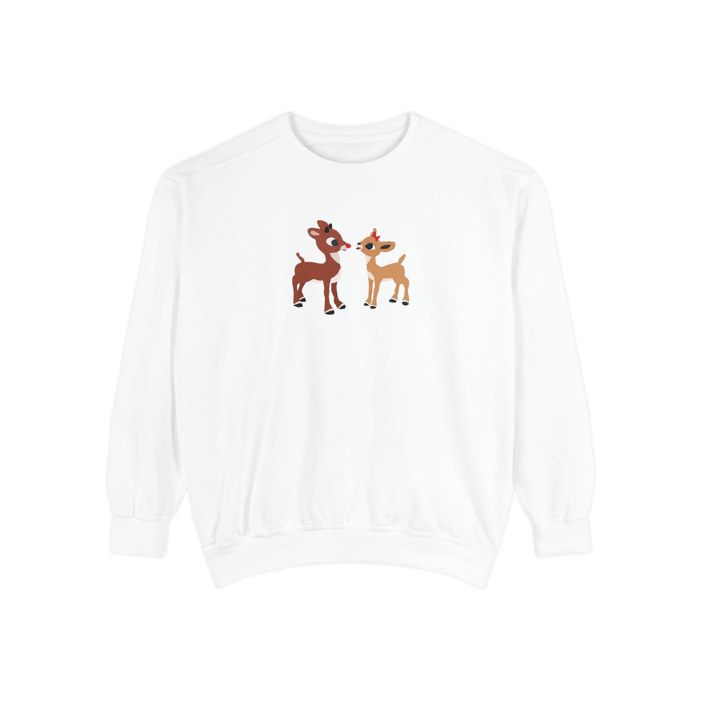 Red Nose Reindeer Unisex Garment-Dyed Sweatshirt