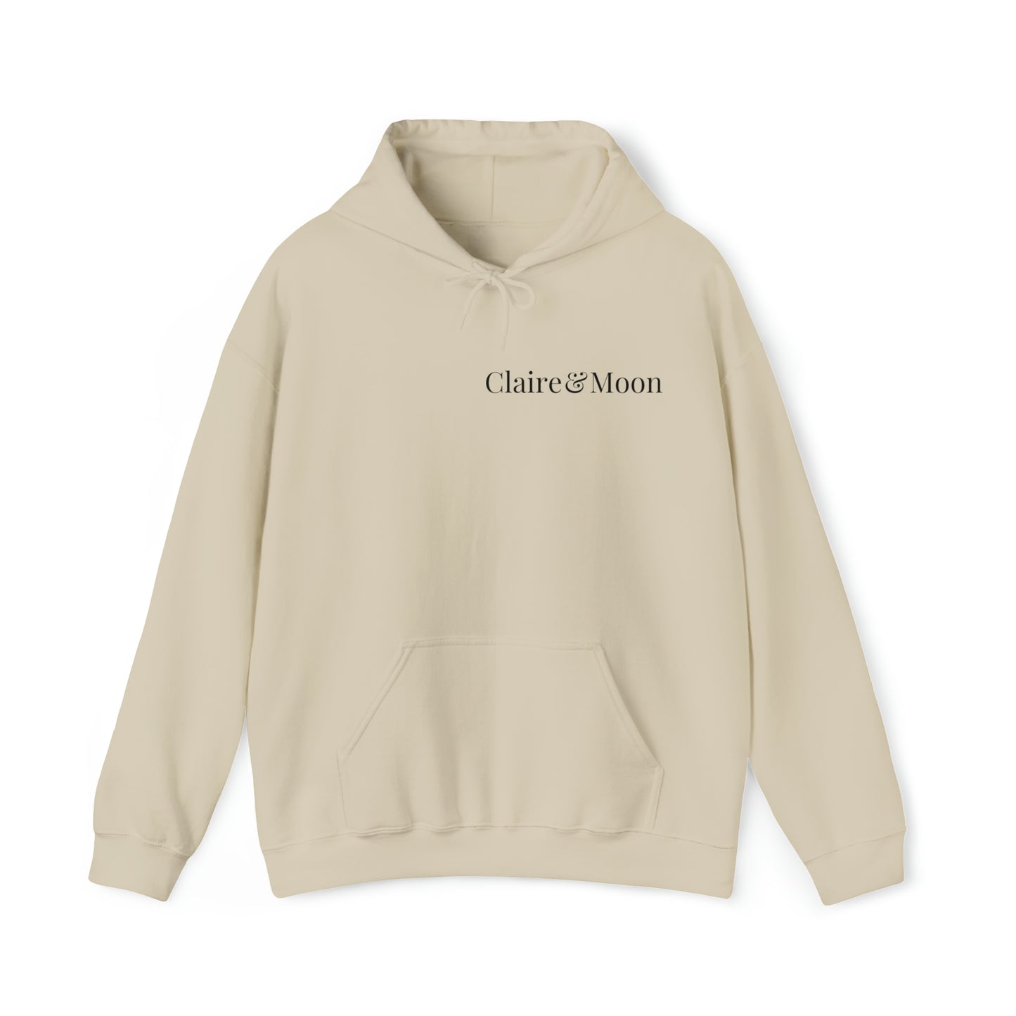Claireandmoon Black Logo Unisex Heavy Blend™ Hooded Sweatshirt
