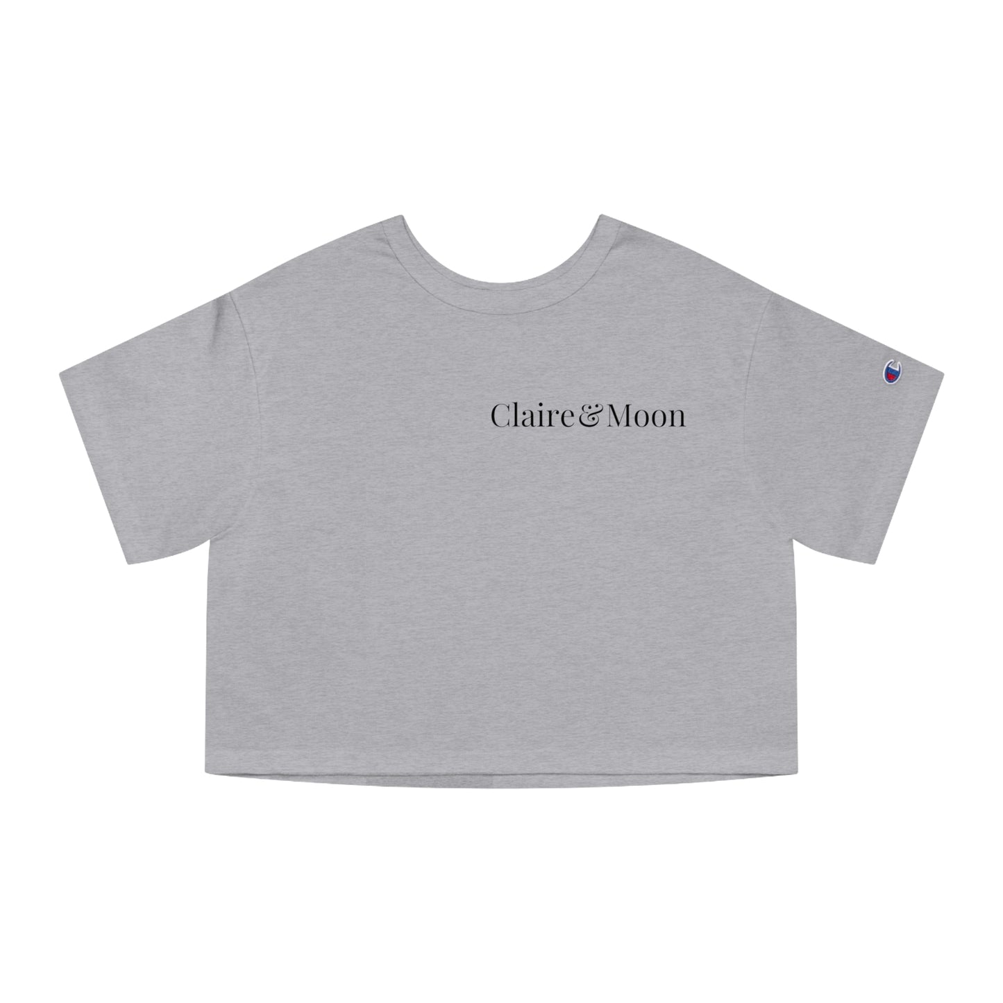 Claireandmoon Logo Champion Women's Heritage Cropped T-Shirt