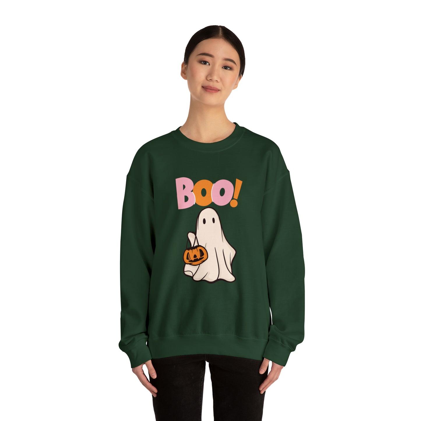 Boo Unisex Heavy Blend Crewneck Sweatshirt