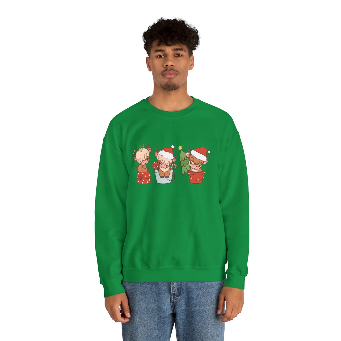 Highland Cows Christmas Unisex Sweatshirt
