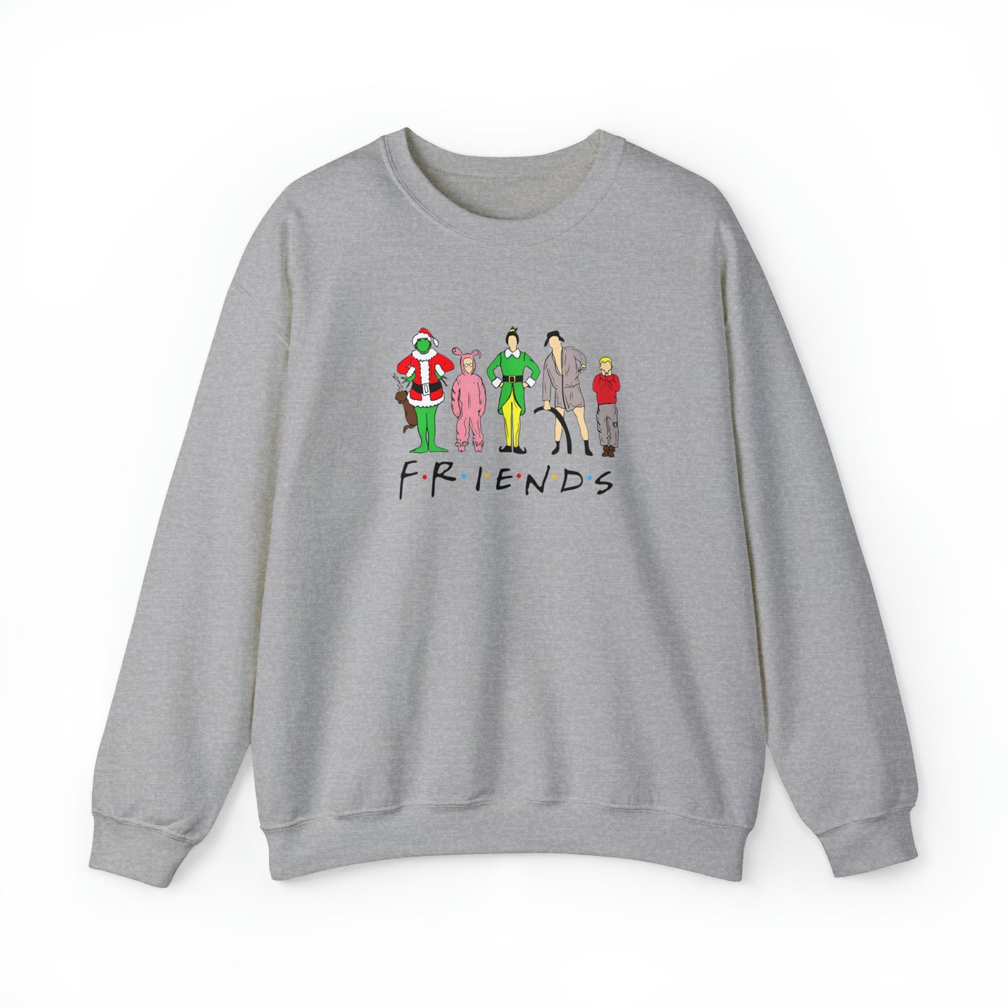 Friends Christmas Unisex Heavy Blend Crewneck Sweatshirt