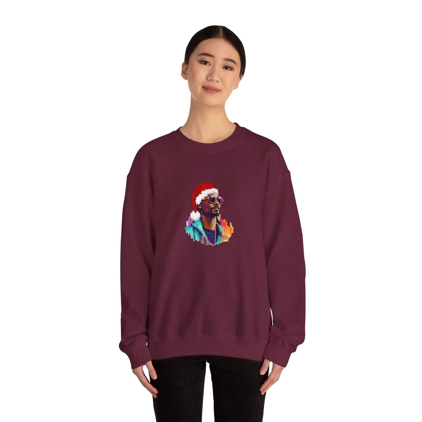 Snoop Dog Christmas Unisex Heavy Blend Crewneck Sweatshirt