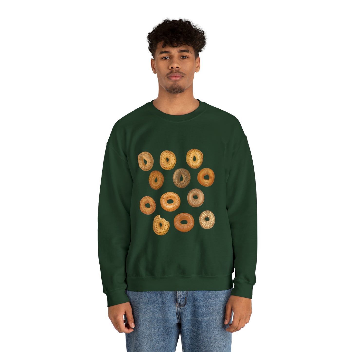 Bagels Unisex Heavy Blend Crewneck Sweatshirt