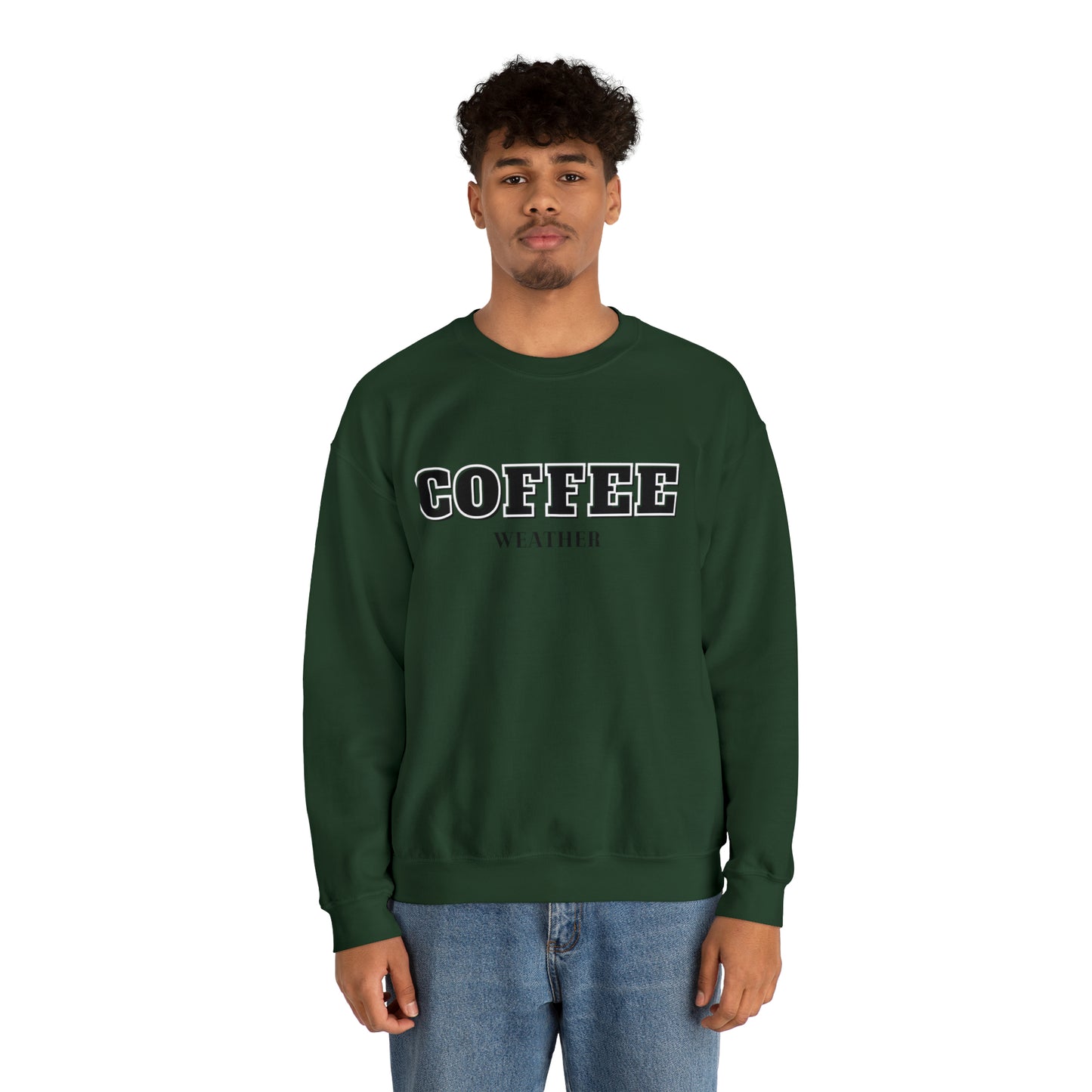 Coffee Weather Unisex Heavy Blend Crewneck Sweatshirt